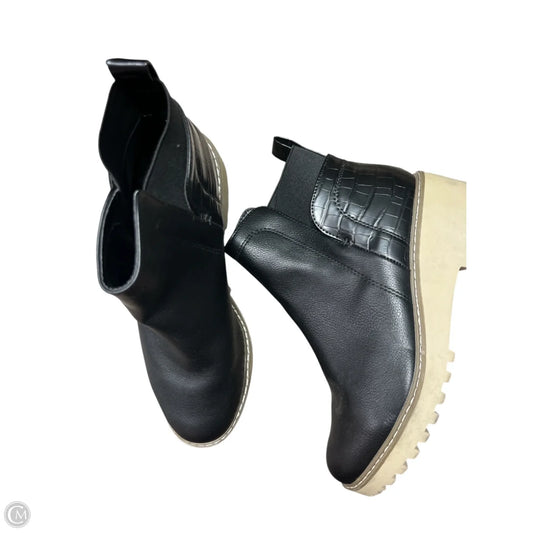 Boots Ankle Heels By Dv In Black, Size: 9