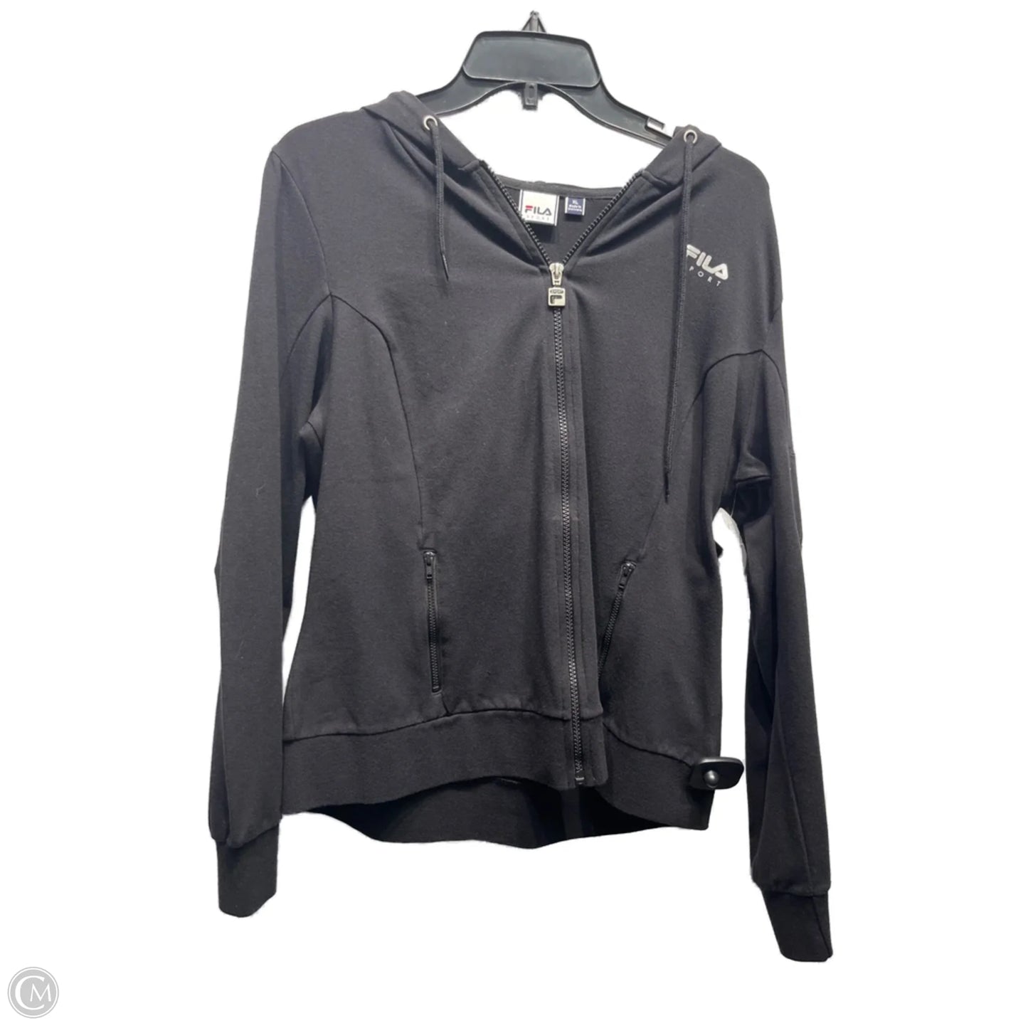 Athletic Jacket By Fila In Black, Size: Xl