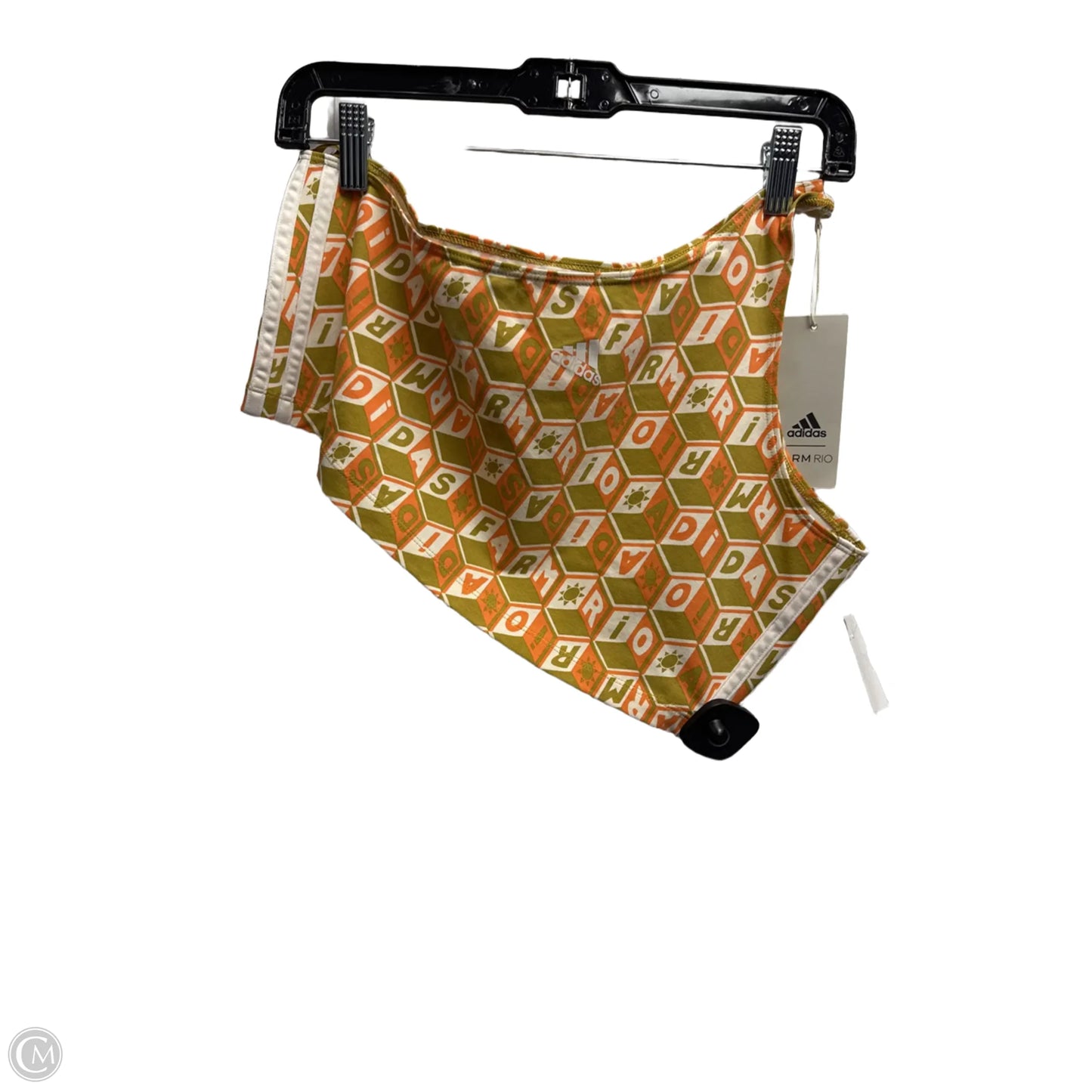 Athletic Tank Top By Adidas In Green & Orange, Size: Xl