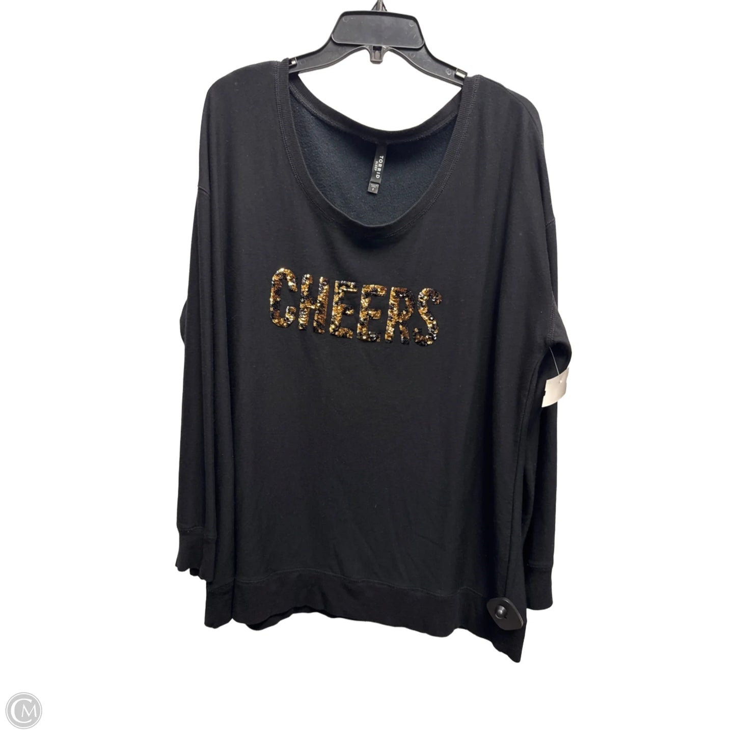 Top Long Sleeve By Torrid In Black, Size: 2x