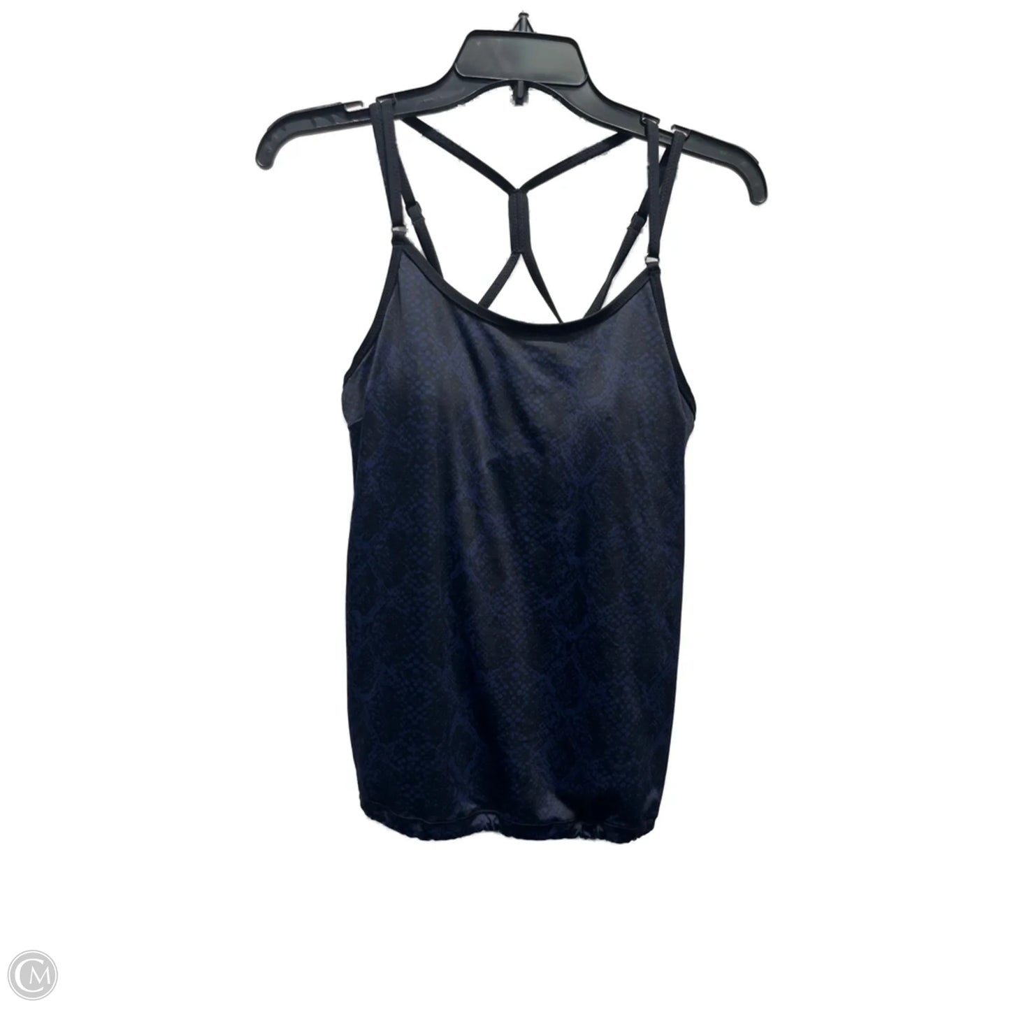 Athletic Tank Top By Athleta In Black & Blue, Size: 36b
