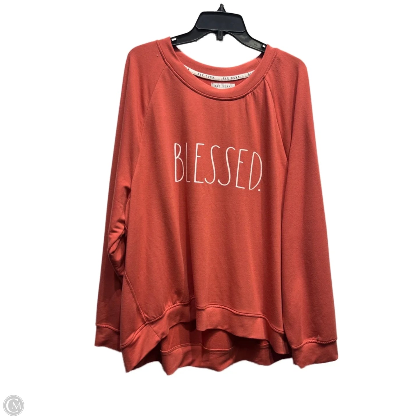 Sweatshirt Crewneck By rae dunn In Orange, Size: 3x