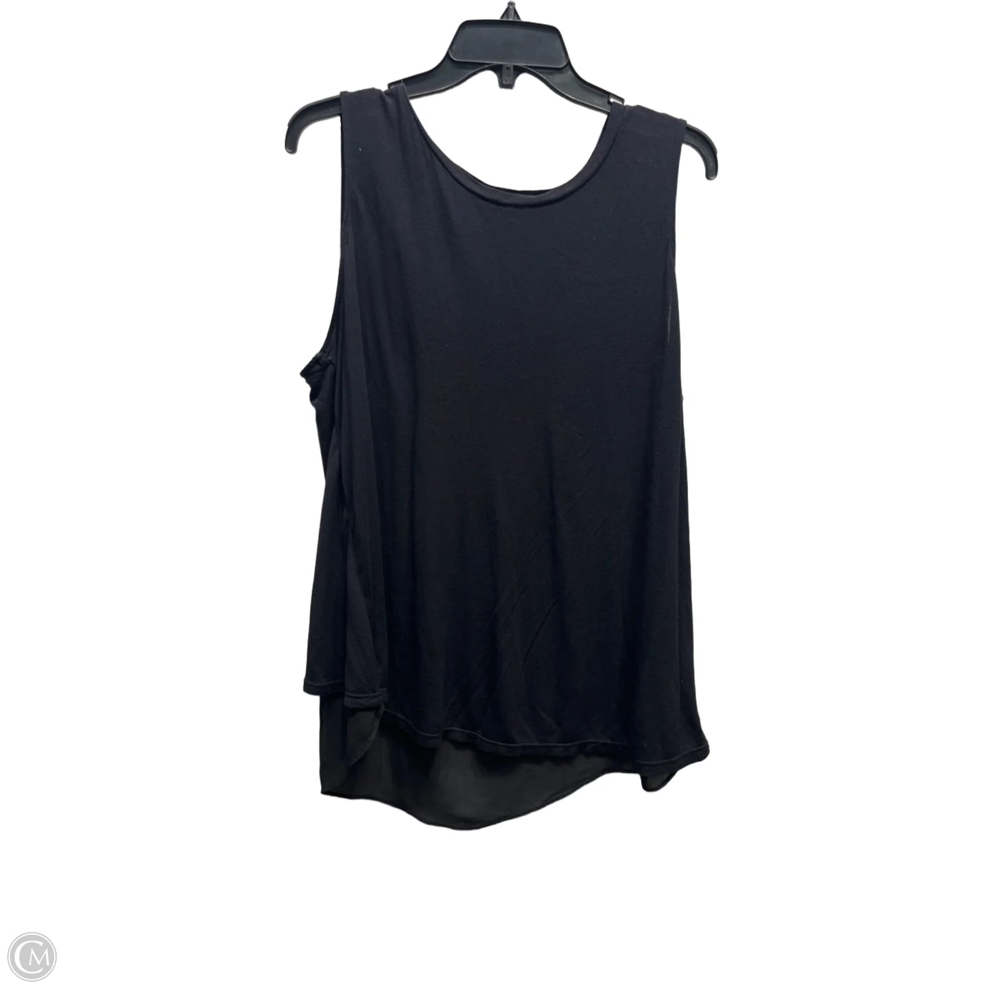 Top Sleeveless By Ellen Tracy In Black, Size: Xl
