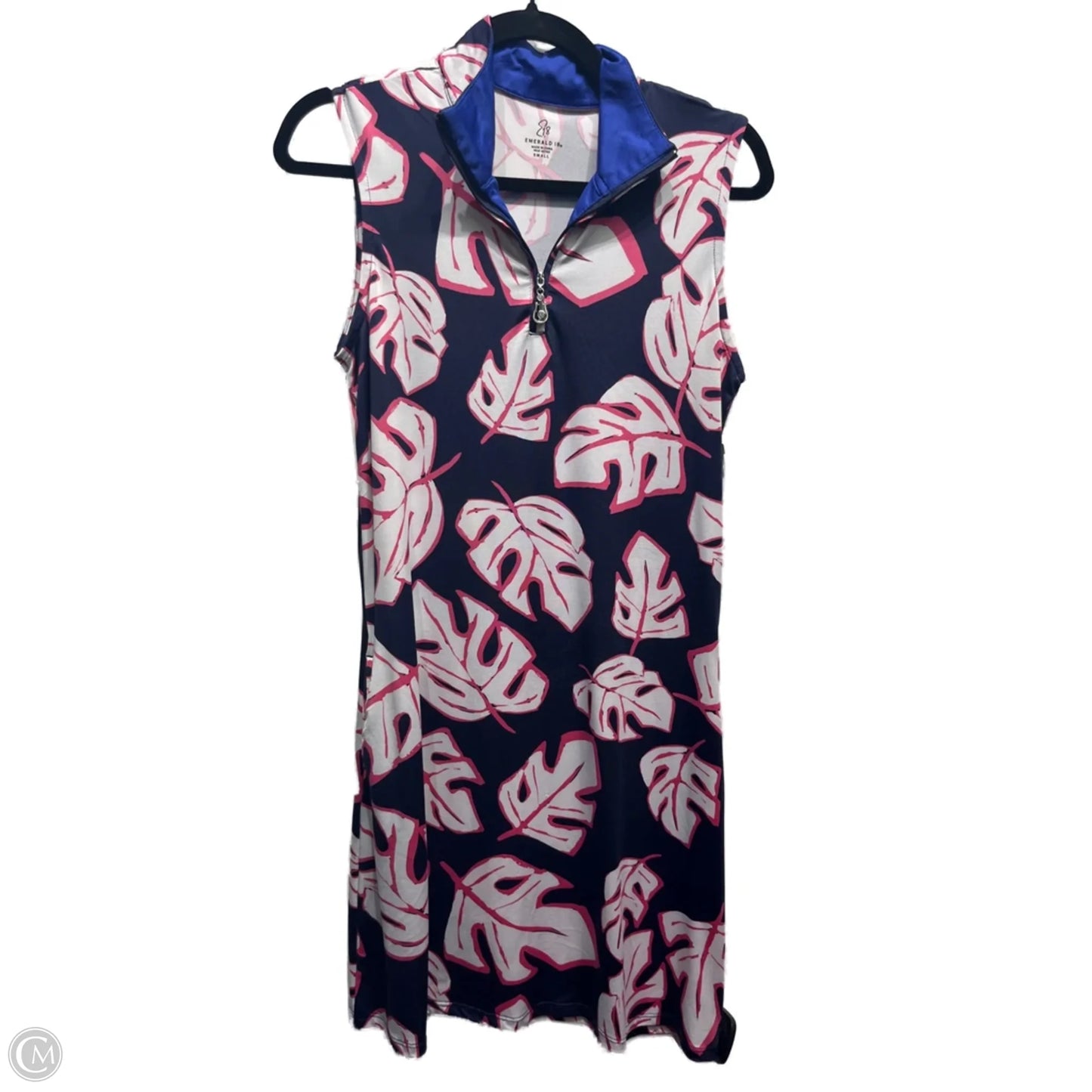 Dress Casual Short By Emerald In Blue & Pink, Size: S