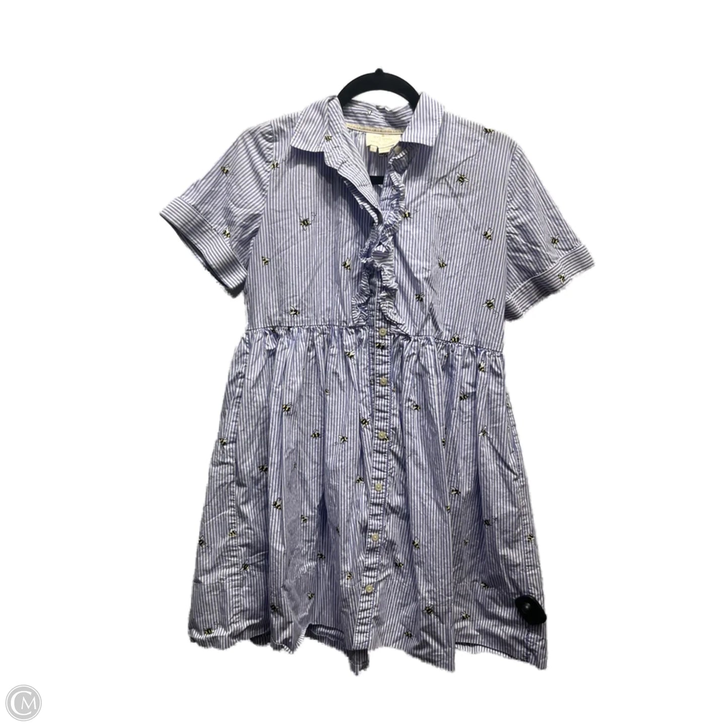 Dress Designer By Kate Spade In Blue & White, Size: S