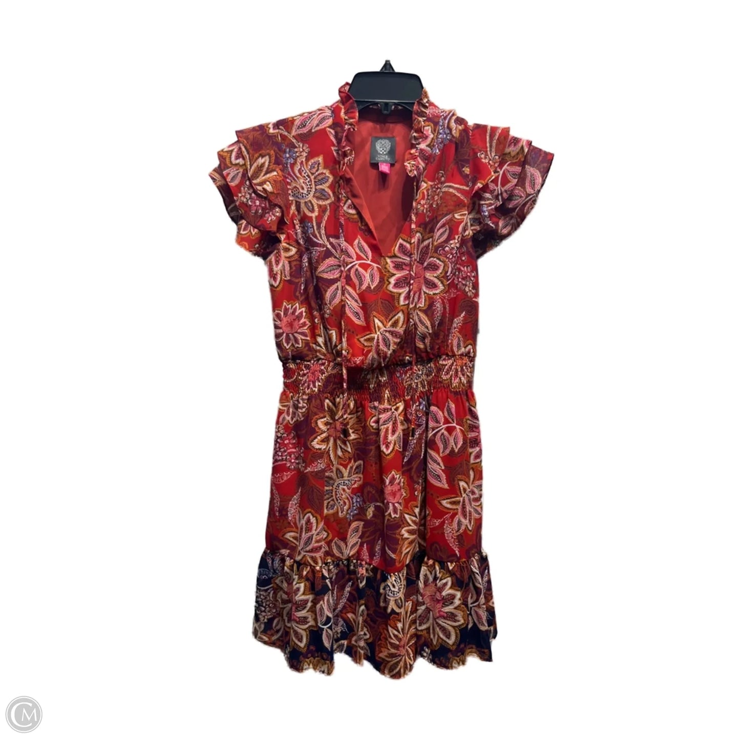 Dress Casual Short By Vince Camuto In Orange & Pink, Size: 4p