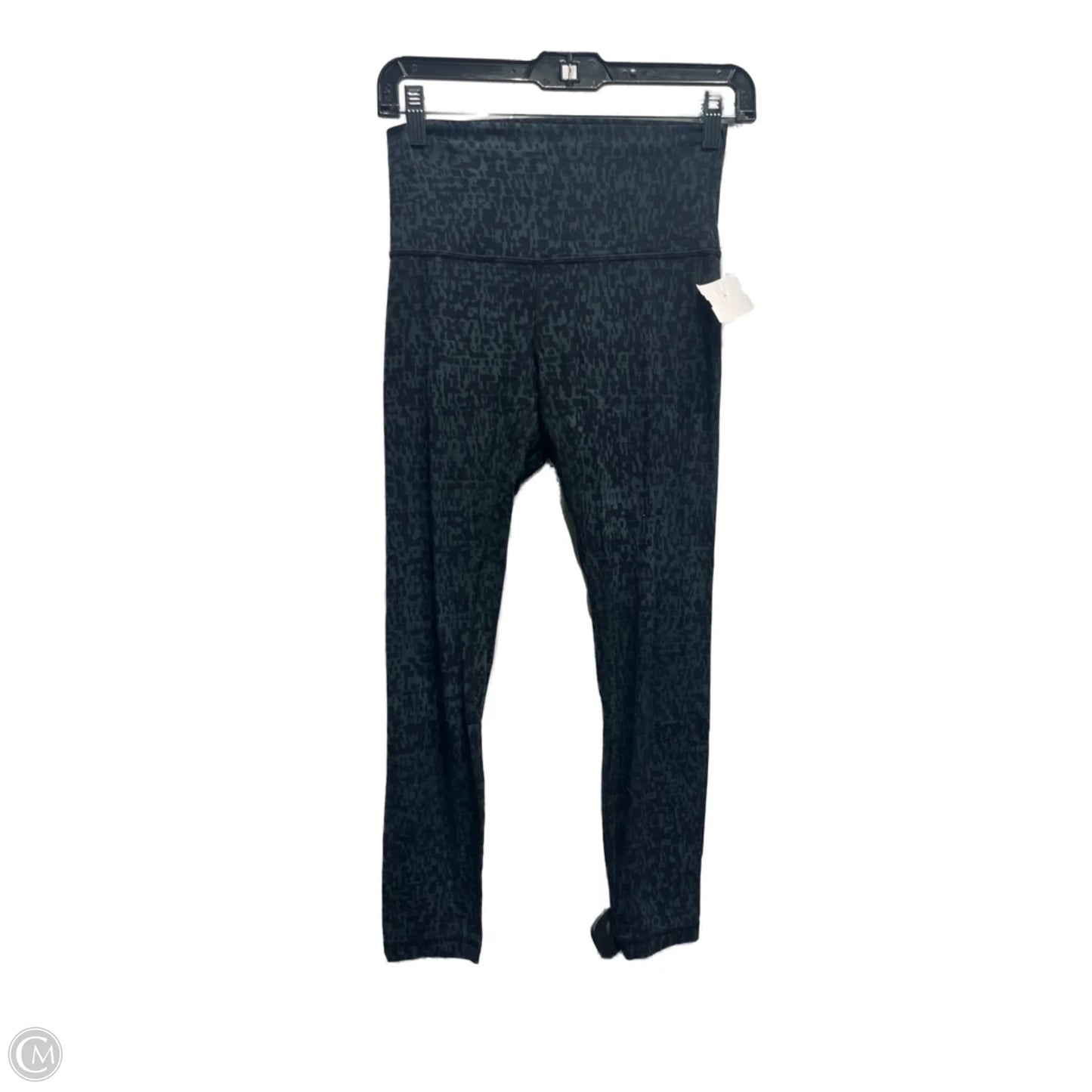 Athletic Leggings Capris By Lululemon In Black & Green, Size: 6