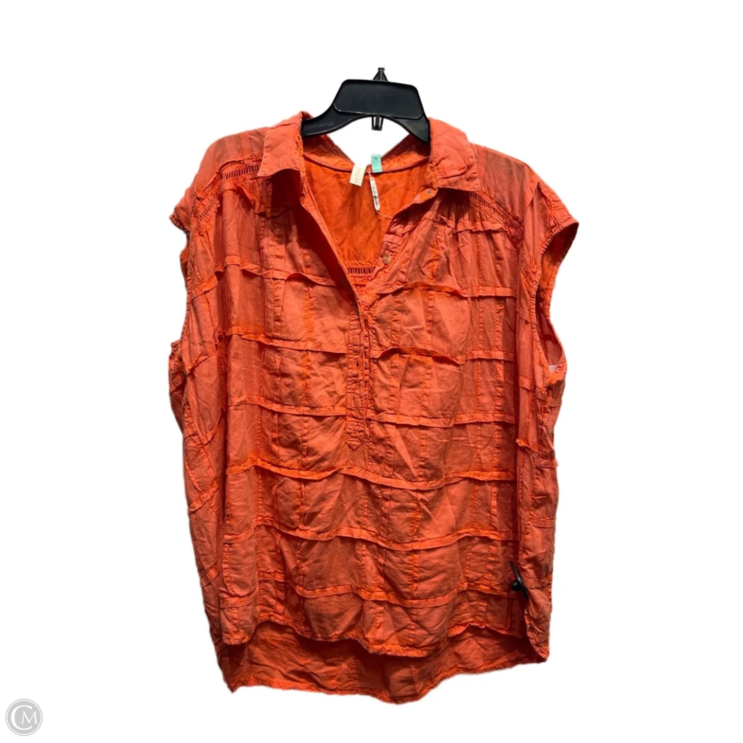 Top Short Sleeve By Pilcro In Orange, Size: 1x