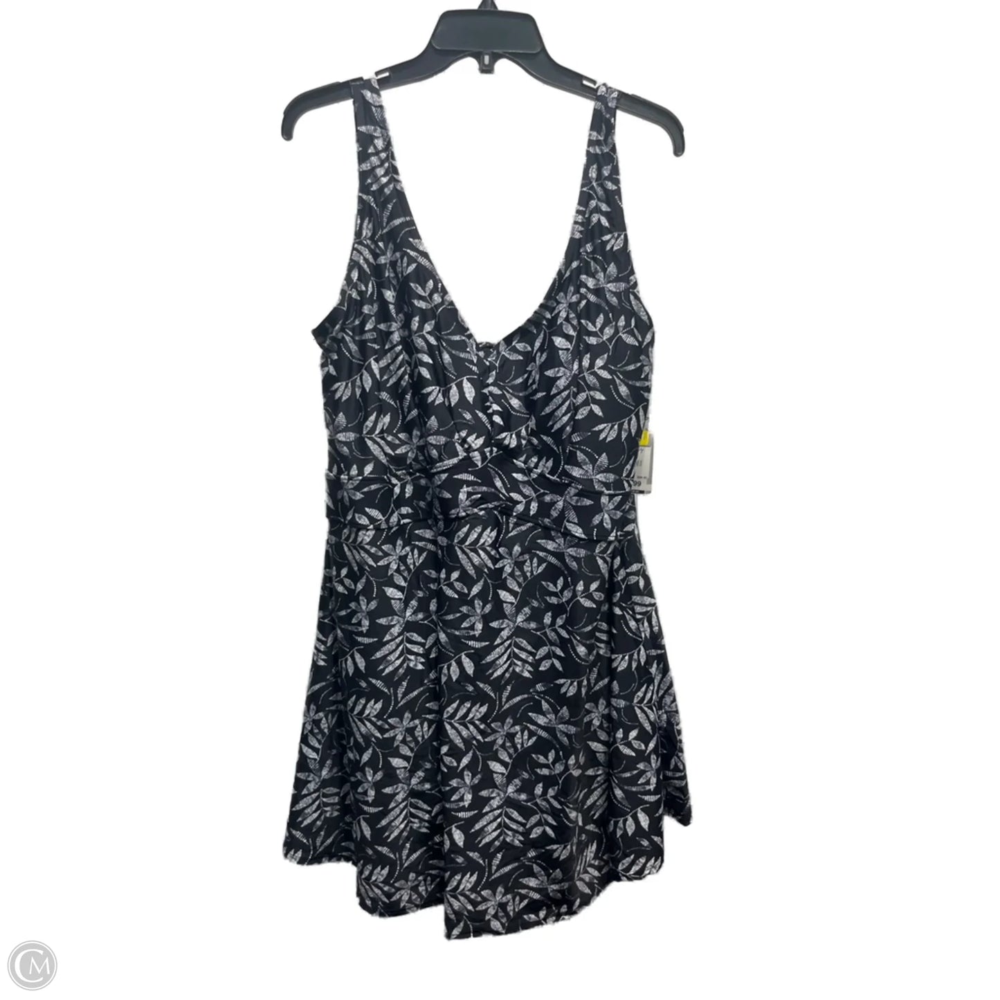 Swimsuit By YOUR BEST LOOK In Black & White, Size: 22