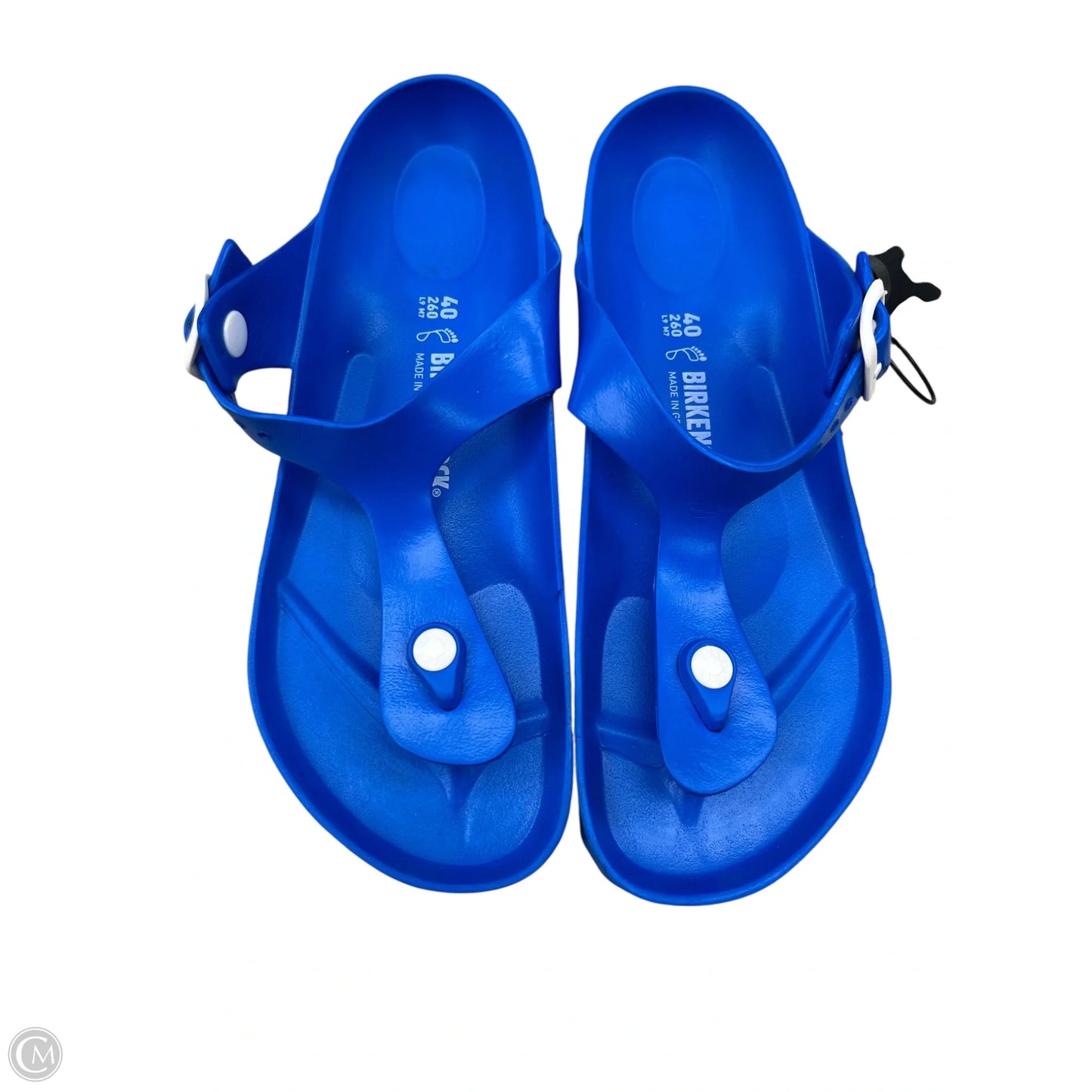 Sandals Flats By Birkenstock In Blue, Size: 9