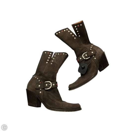 Boots Ankle Heels By Donald Pliner In Brown, Size: 7