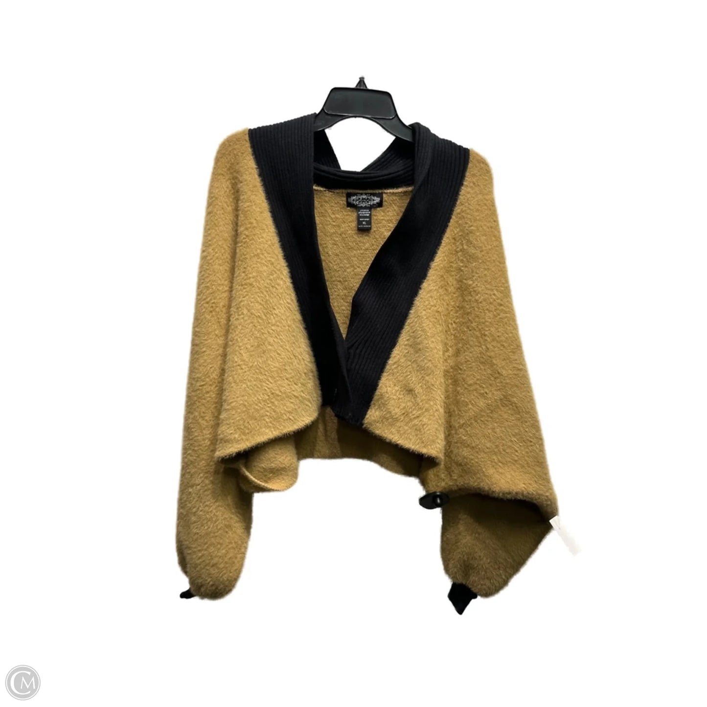 Sweater Cardigan By oliver o In Black & Brown, Size: Xl