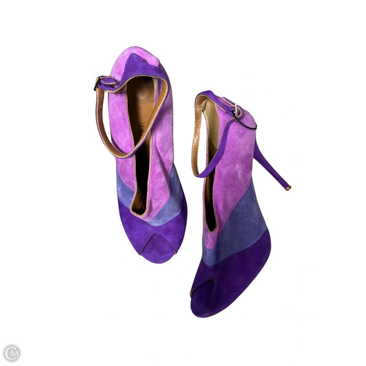 Shoes Heels Stiletto By MALONE In Purple, Size: 9.5