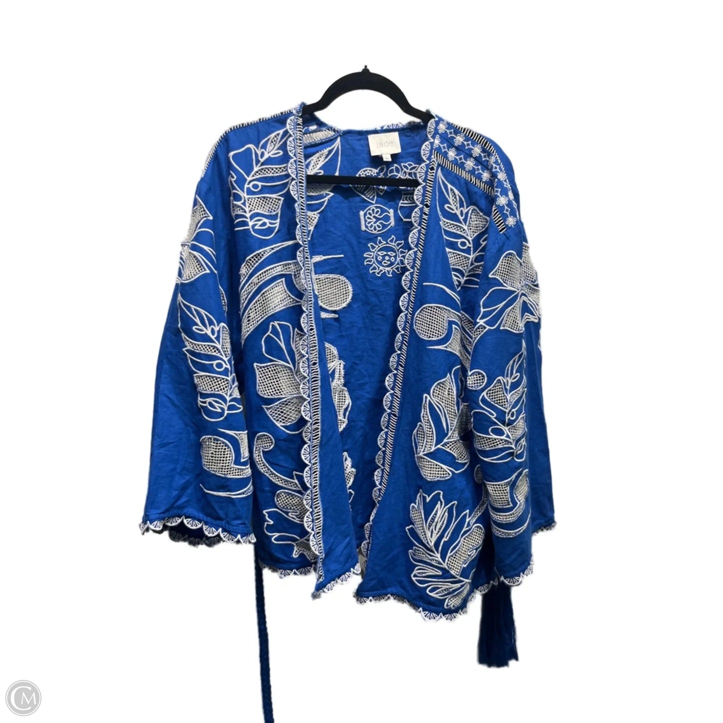Jacket Other By Jade In Blue & White, Size: L