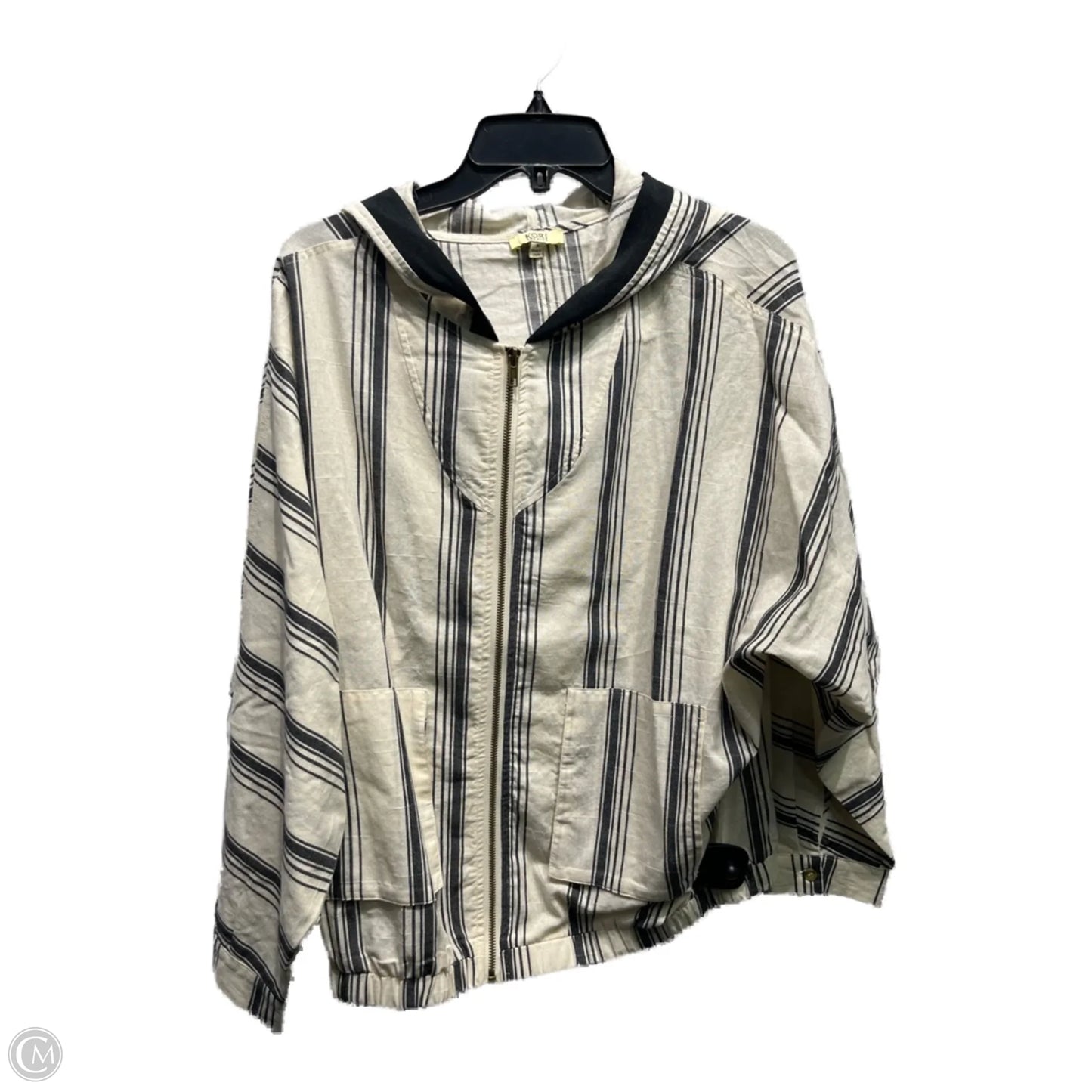 Jacket Other By Kori America In Black & Cream, Size: S