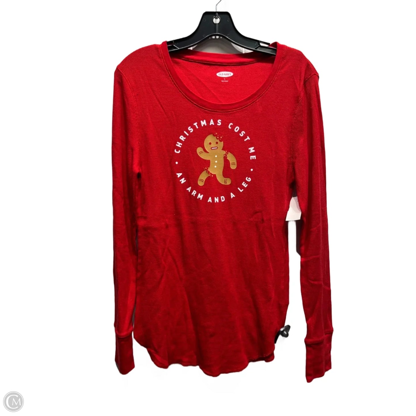 Top Long Sleeve Basic By Old Navy In Red, Size: L