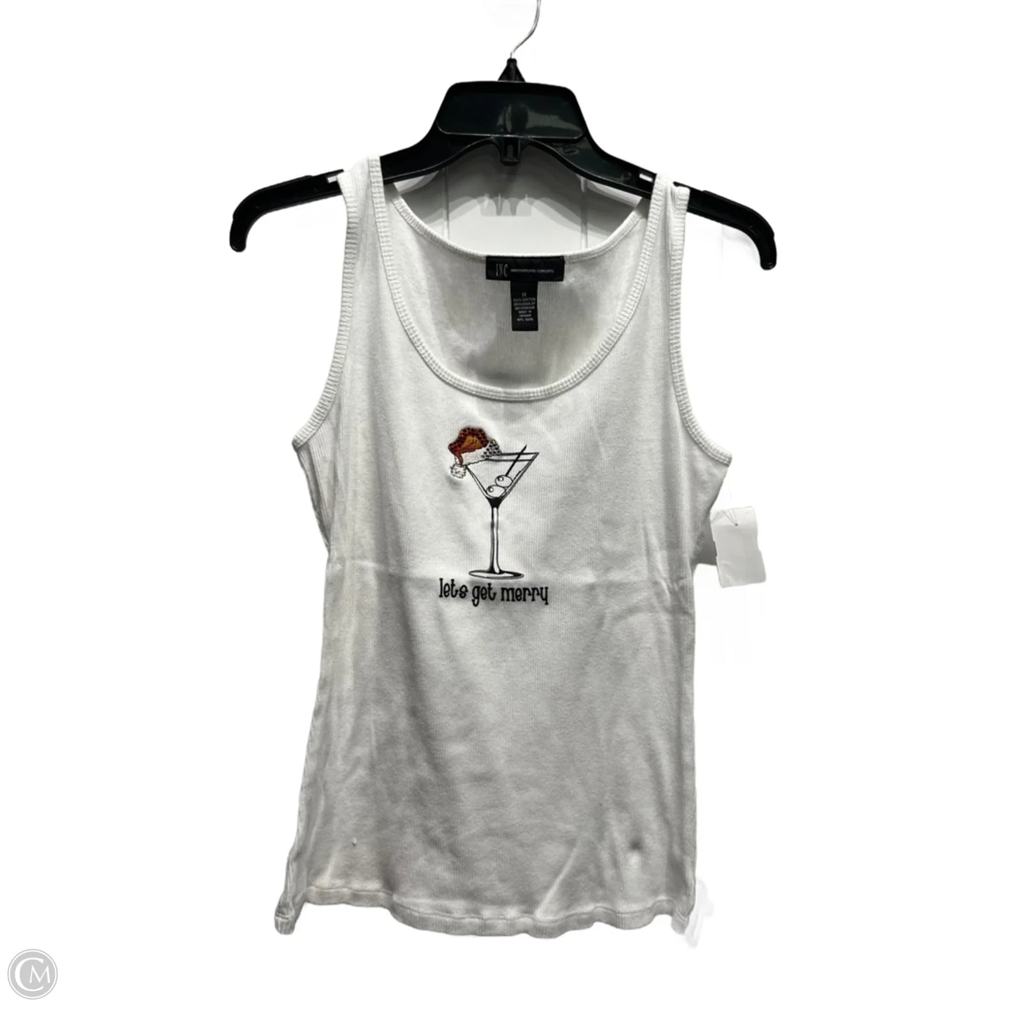 Top Sleeveless Basic By Inc In White, Size: M