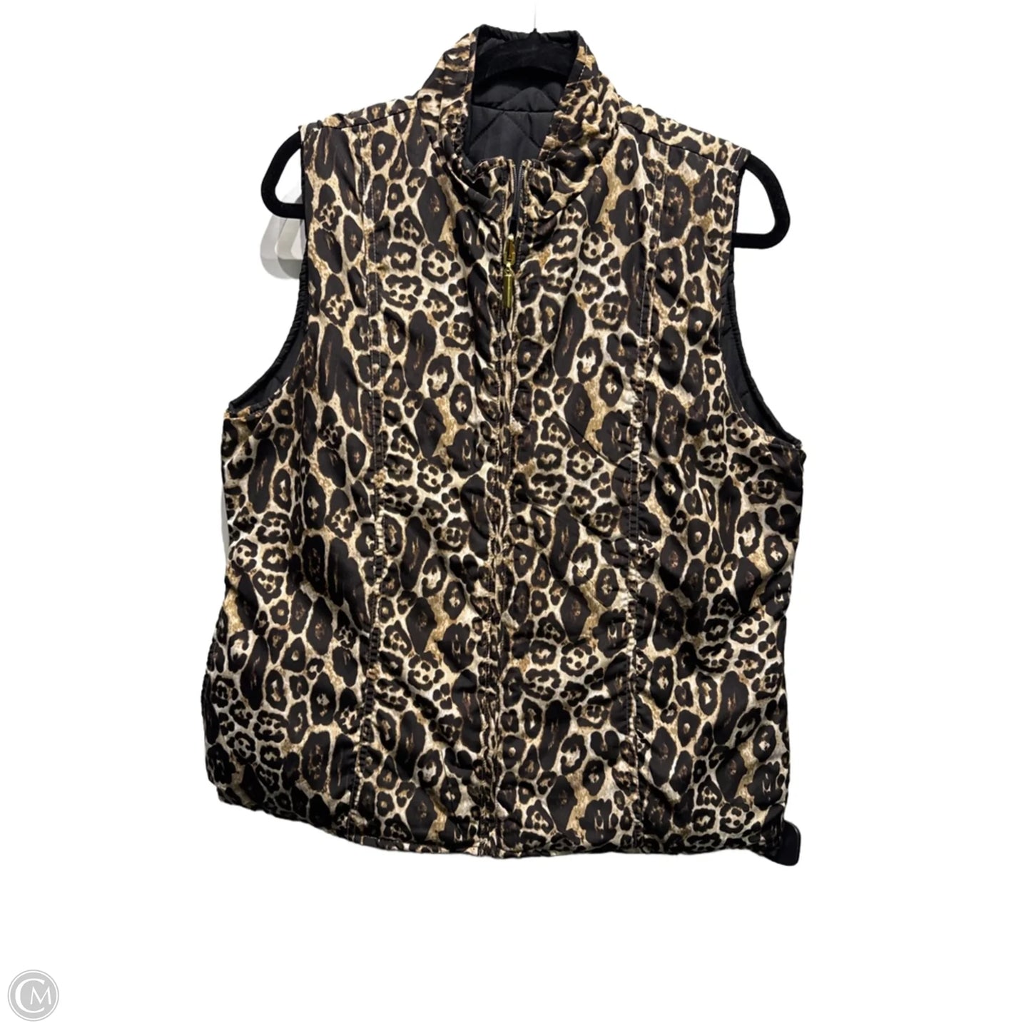 Vest Puffer & Quilted By Clothes Mentor In Animal Print, Size: L