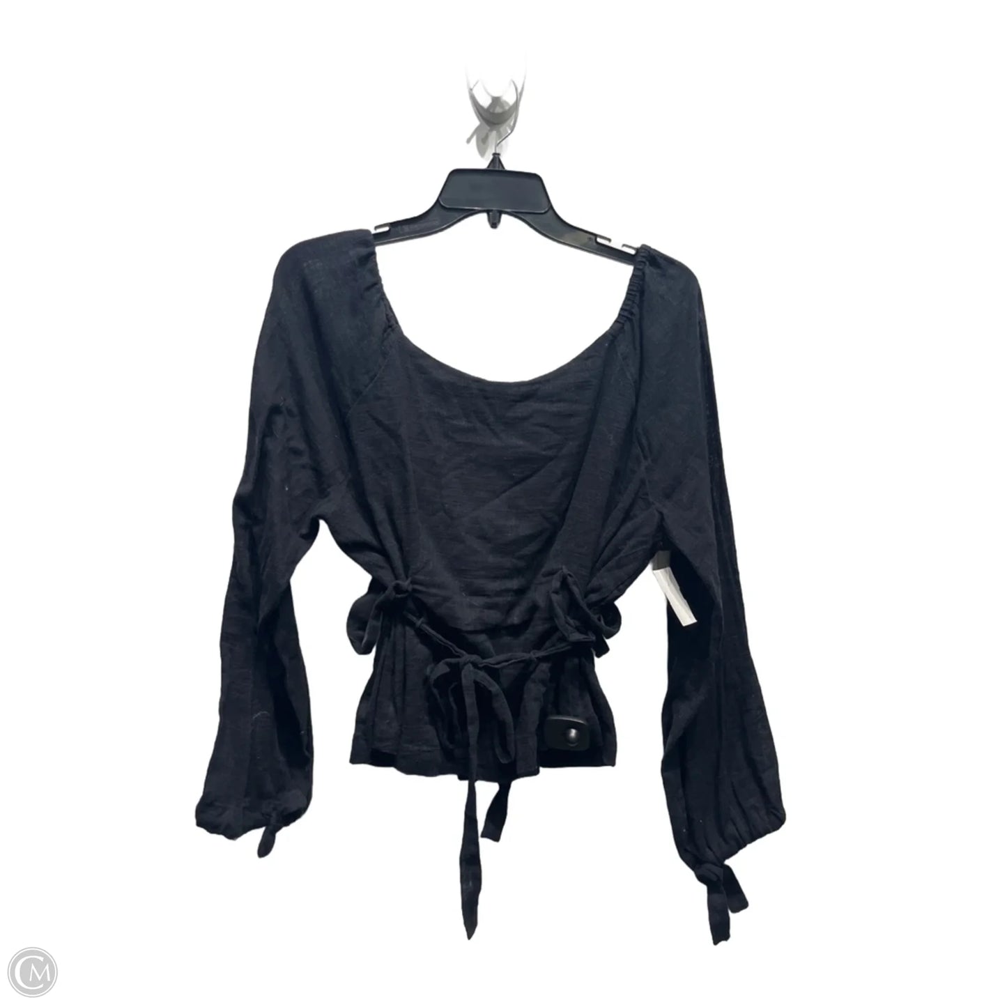 Top Long Sleeve By Free People In Black, Size: M