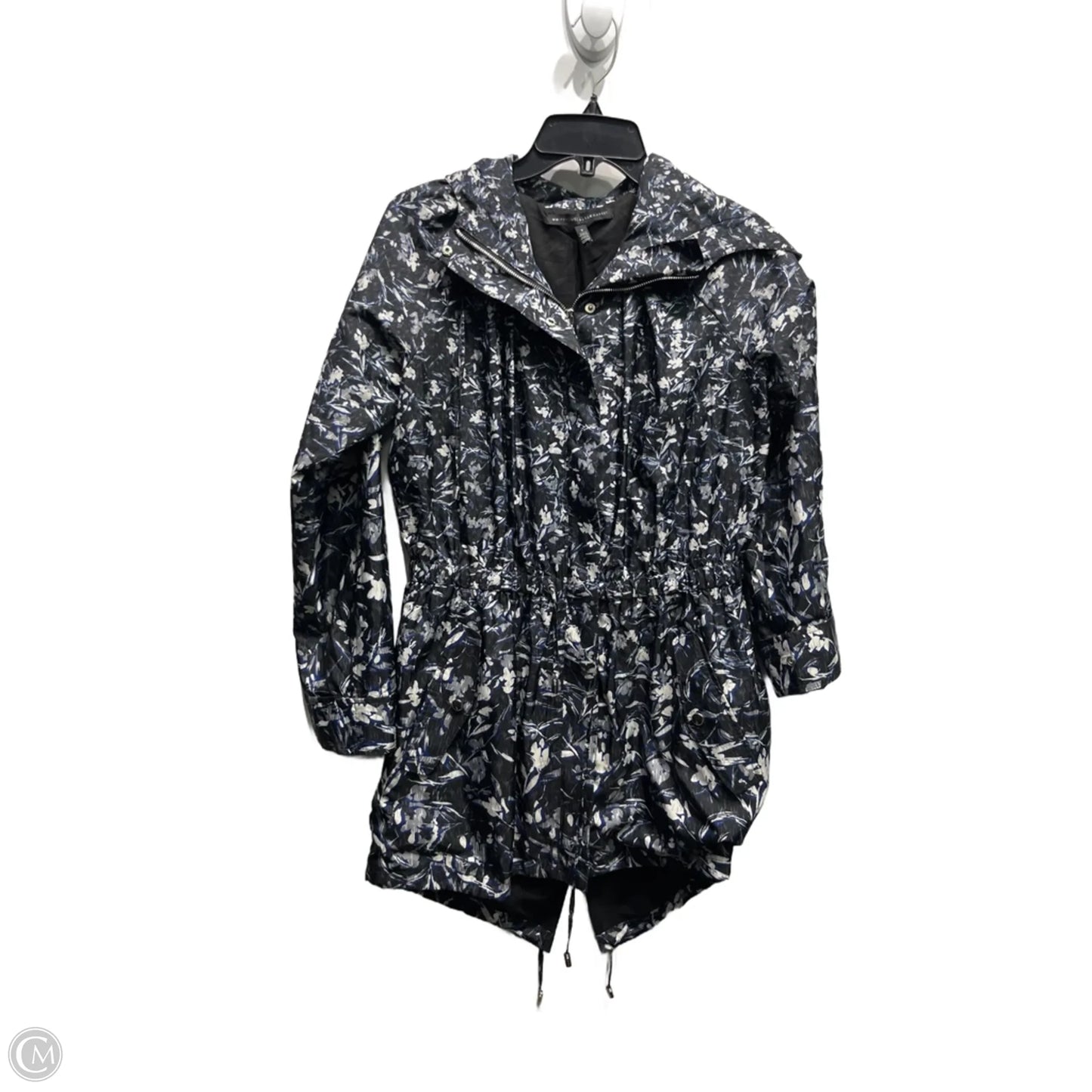 Jacket Windbreaker By White House Black Market In Black & White, Size: S