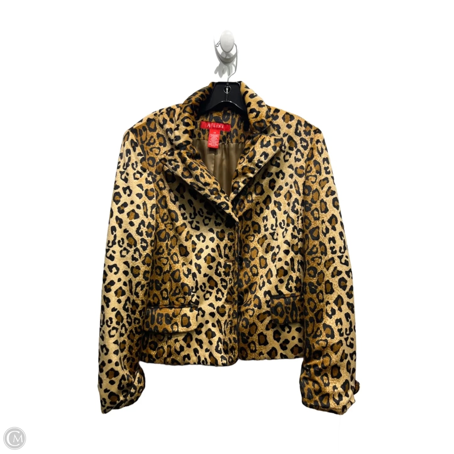 Jacket Other By a line In Animal Print, Size: 12