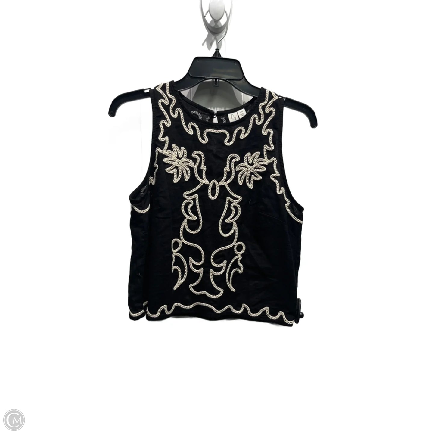 Top Sleeveless By Joie In Black & White, Size: S