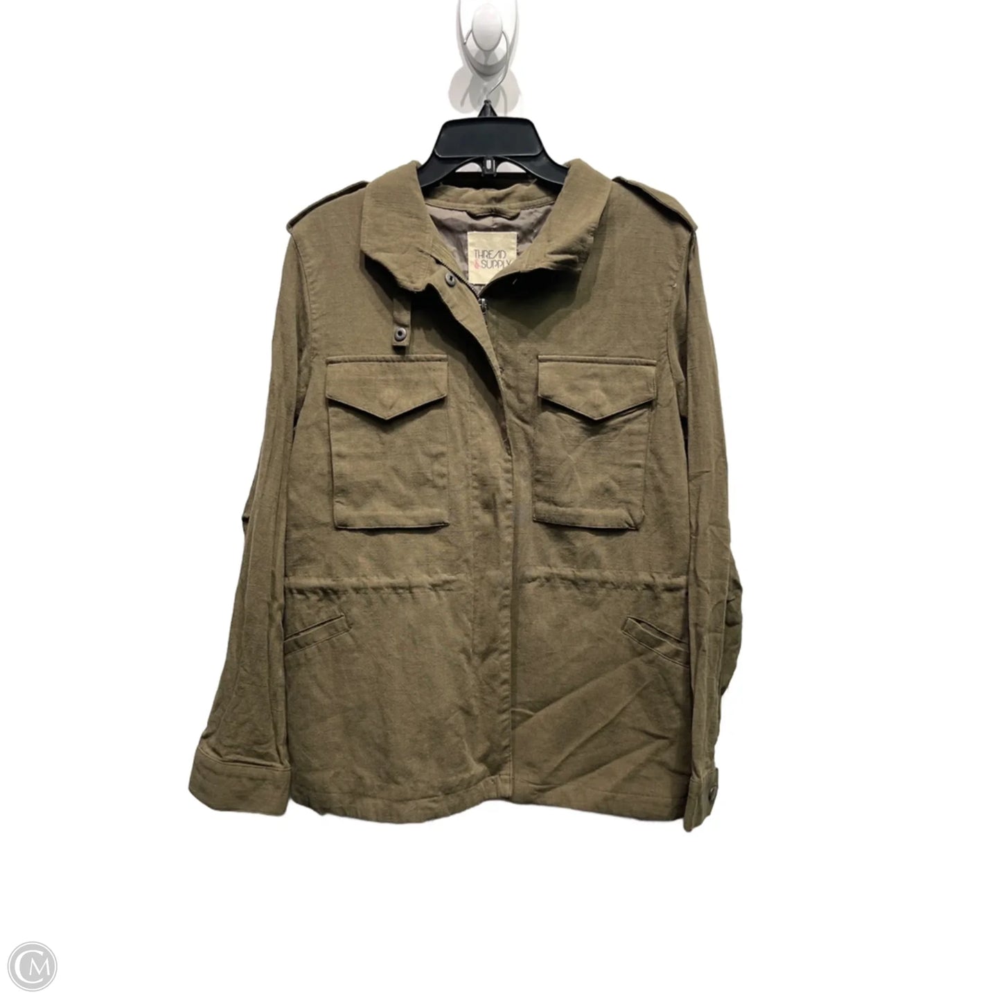 Jacket Utility By Thread And Supply In Grey, Size: M