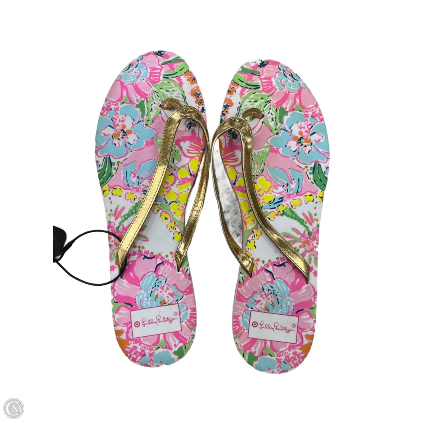 Sandals Flats By Target-designer In Pink & Yellow, Size: 10