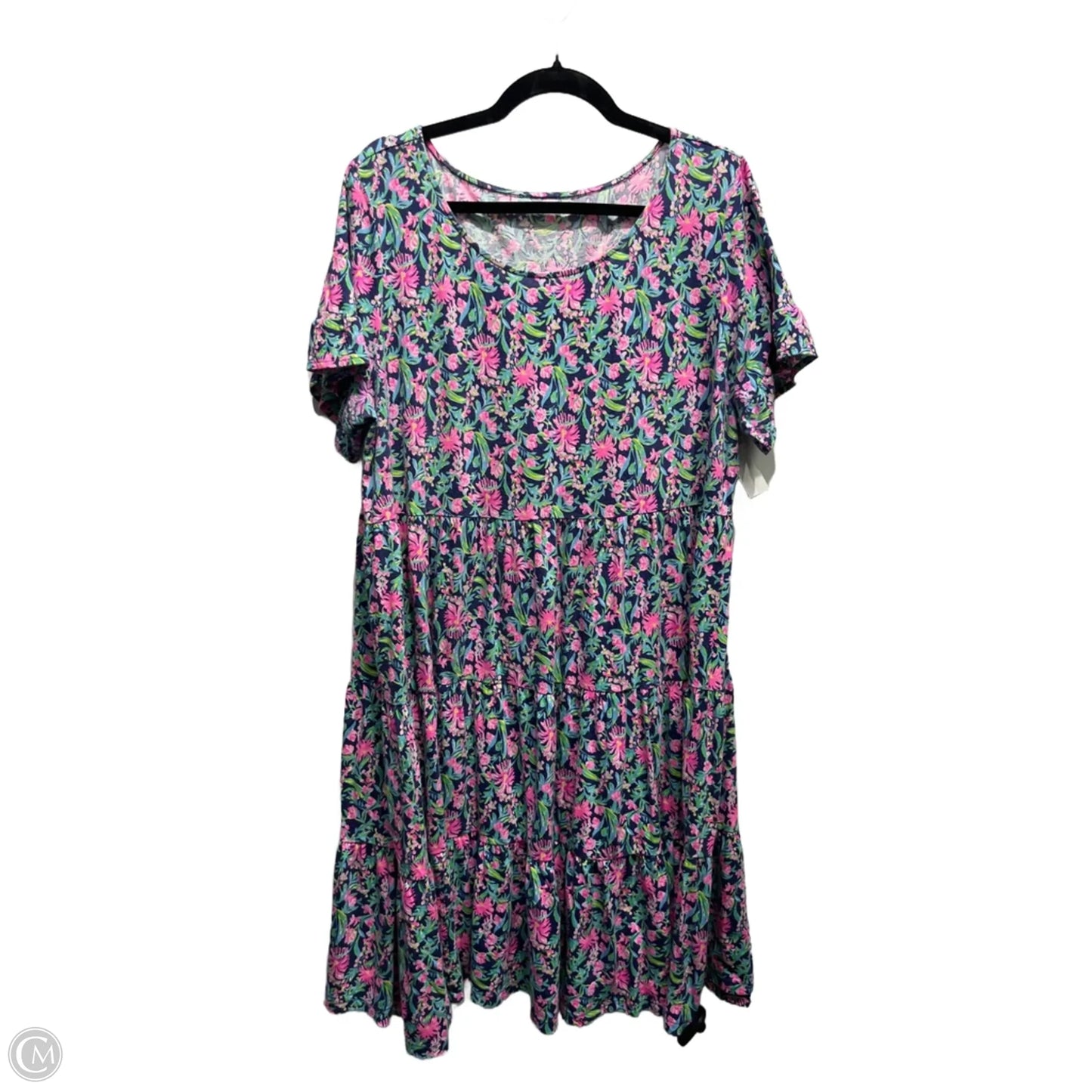 Dress Designer By Lilly Pulitzer In Blue & Pink, Size: Xxl