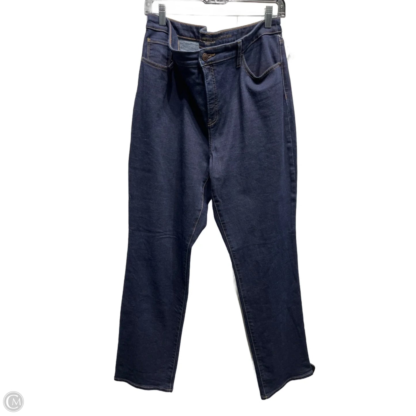 Jeans Straight By Chicos In Blue Denim, Size: 14