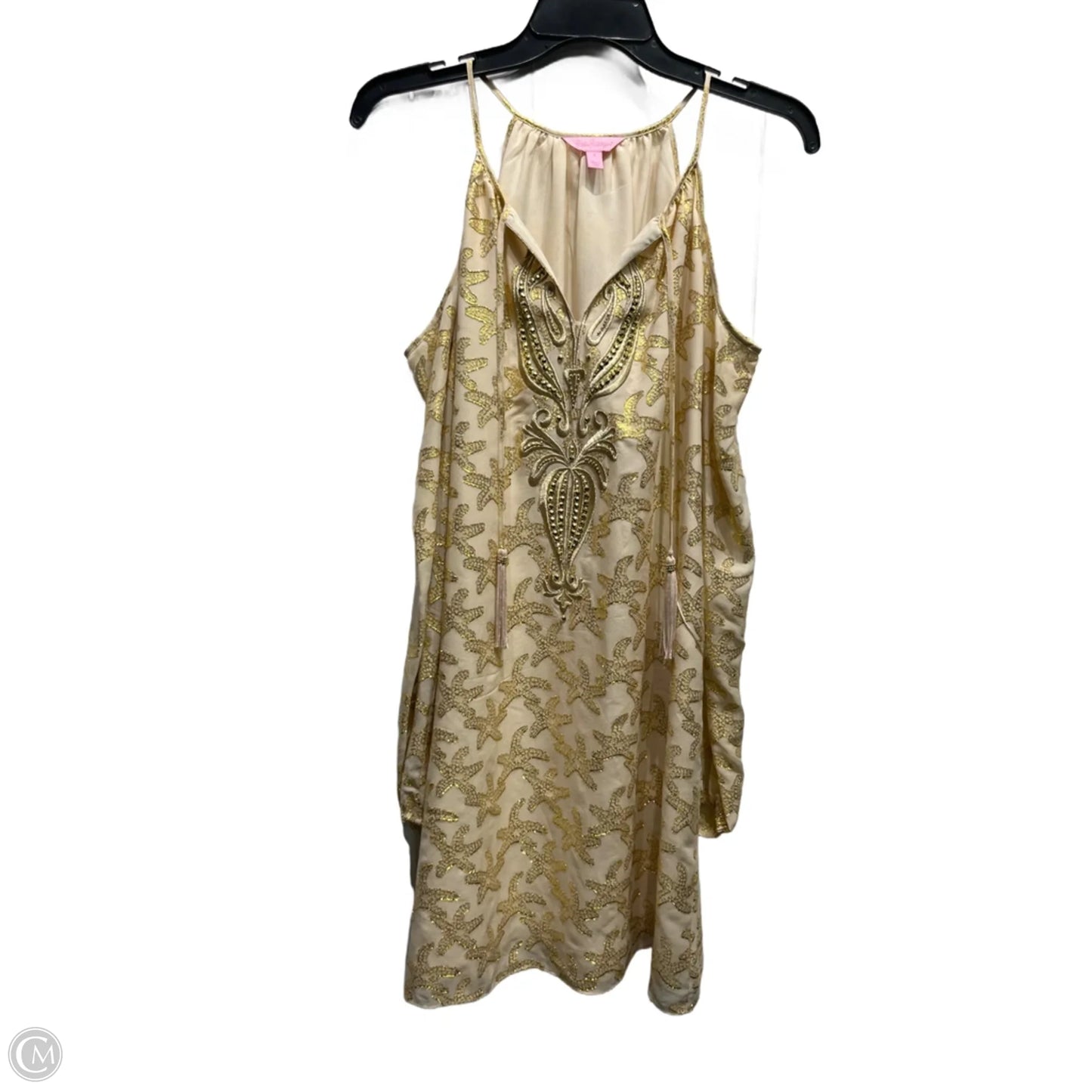 Dress Designer By Lilly Pulitzer In Gold, Size: S