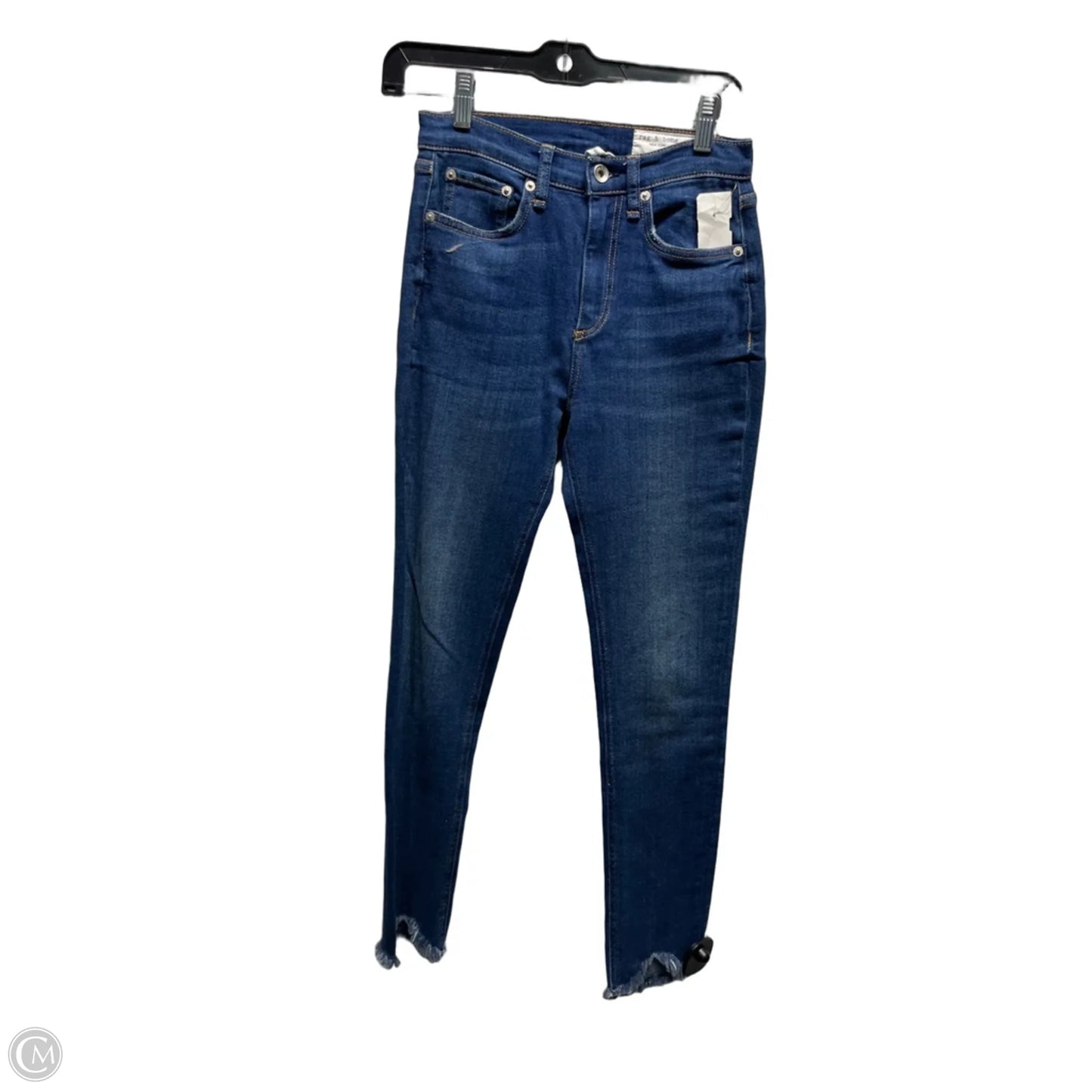 Jeans Skinny By Rag And Bone In Blue Denim, Size: 4
