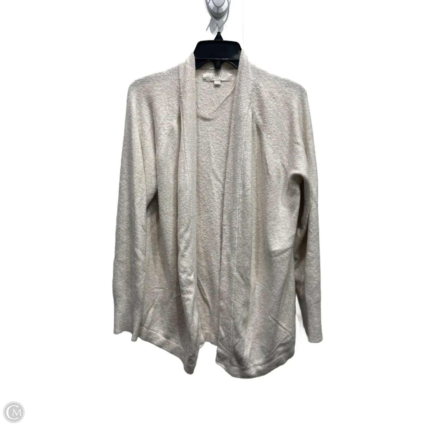 Sweater Cardigan By Loft In Tan, Size: Xl