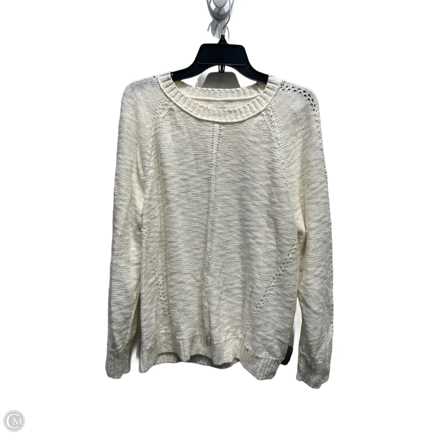 Sweater By Loft In Cream, Size: Xxl