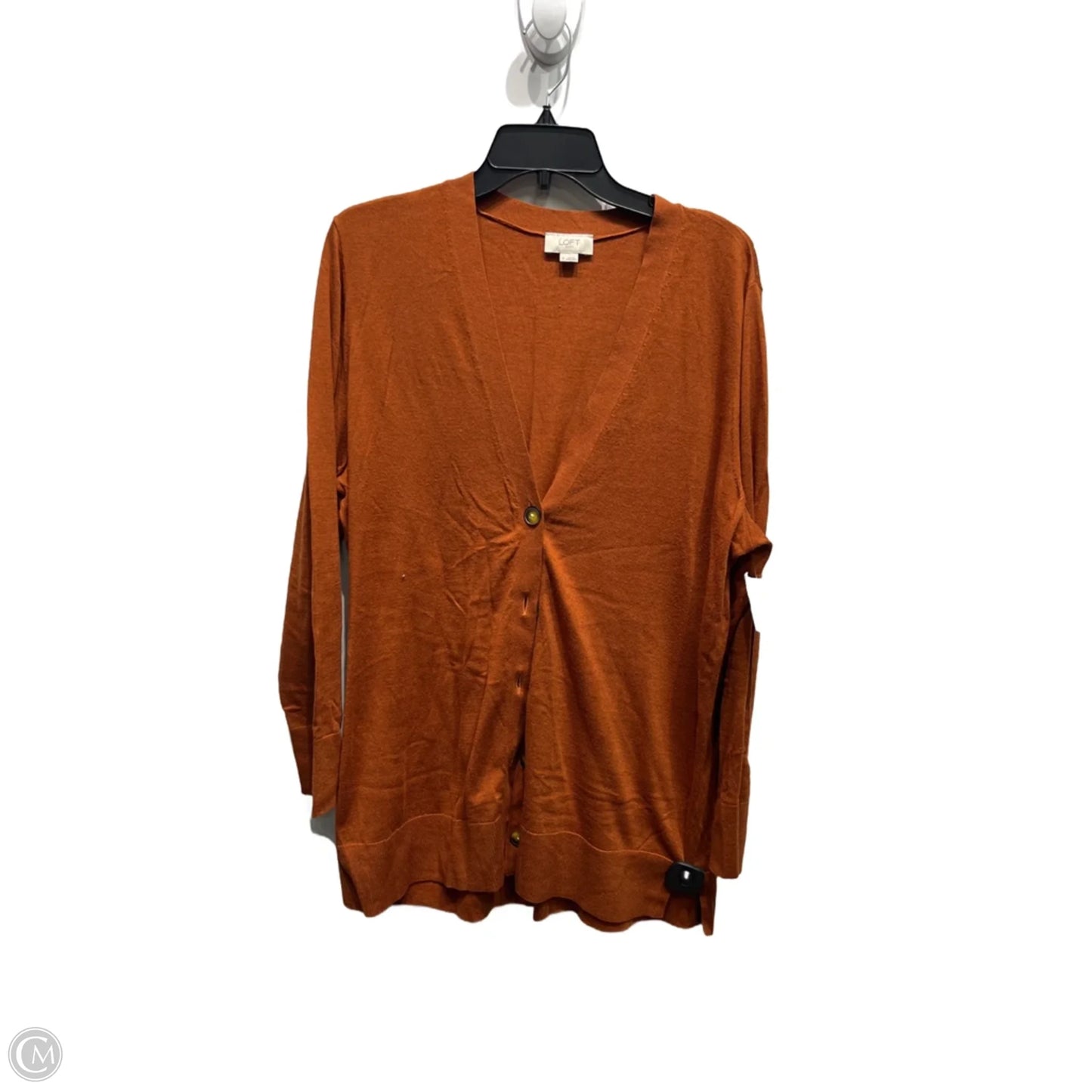 Sweater Cardigan By Loft In Brown, Size: Xl