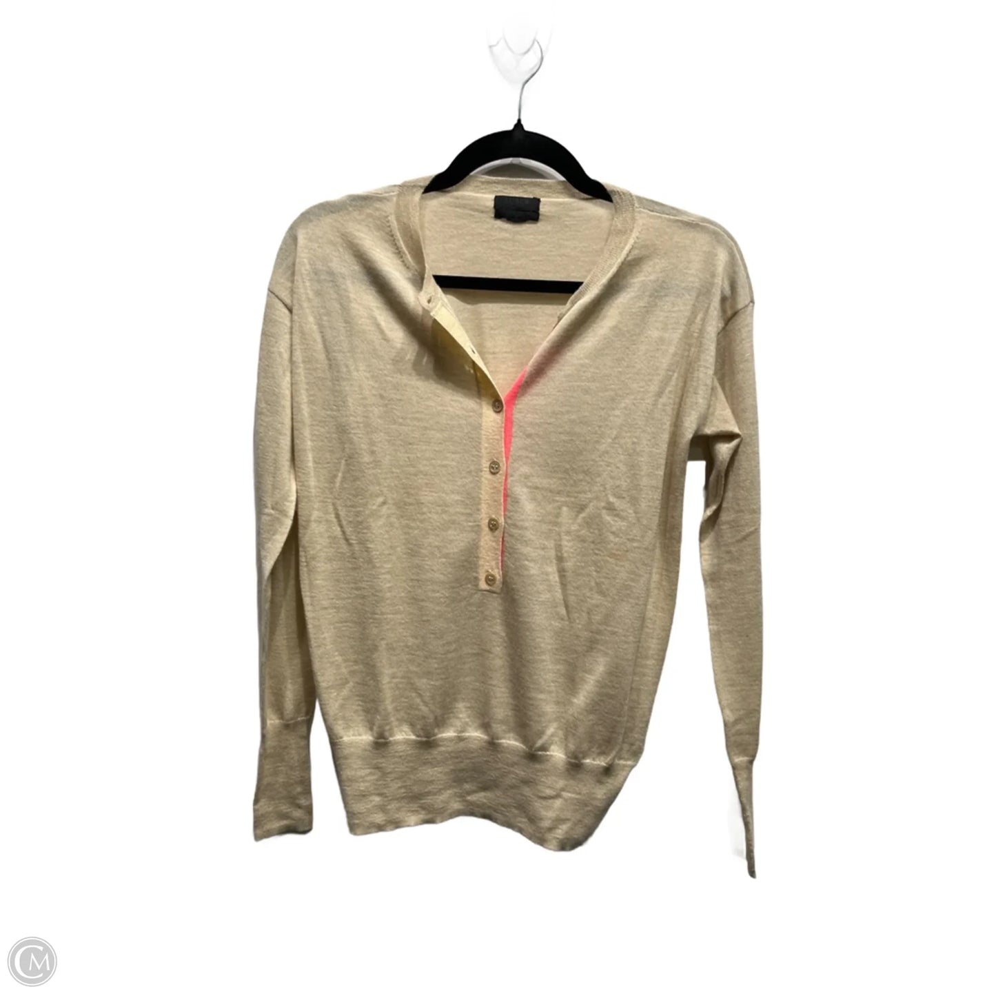 Sweater Cardigan By J. Crew In Tan, Size: S