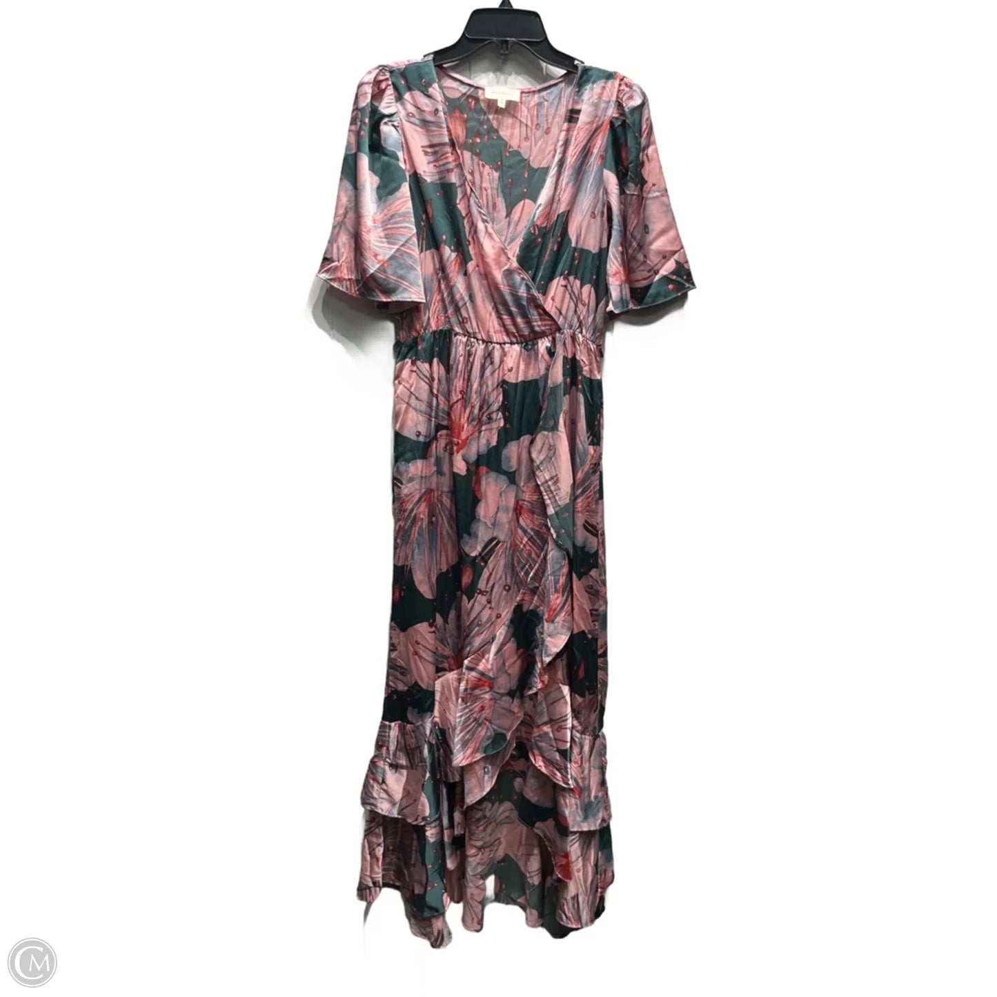 Dress Casual Maxi By Melloday In Green & Pink, Size: S