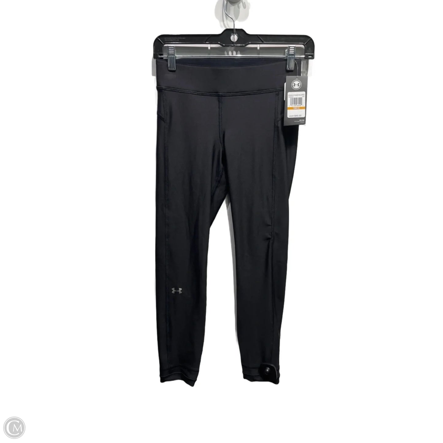 Athletic Leggings Capris By Under Armour In Black, Size: S