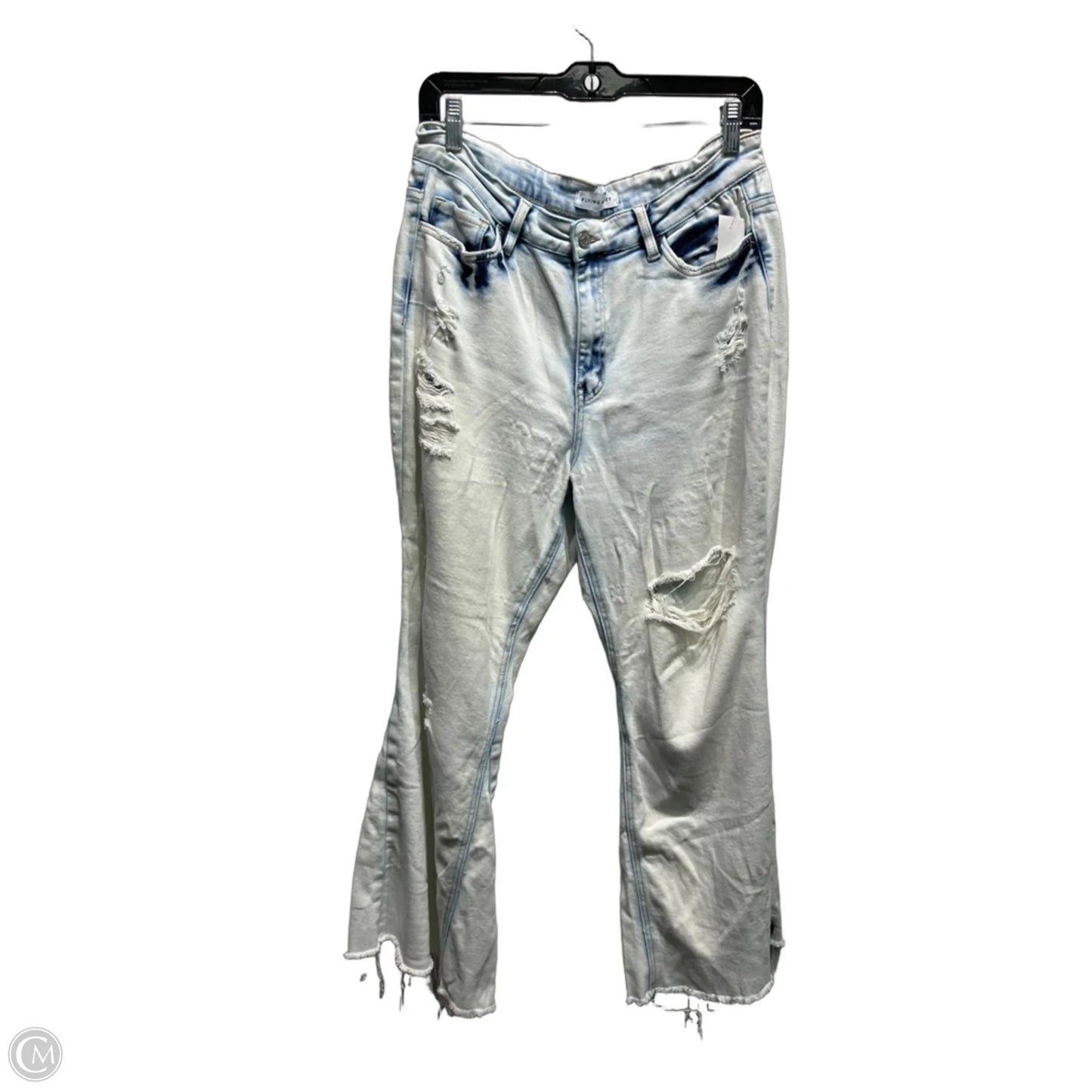Jeans Flared By Flying Monkey In Blue Denim, Size: 8