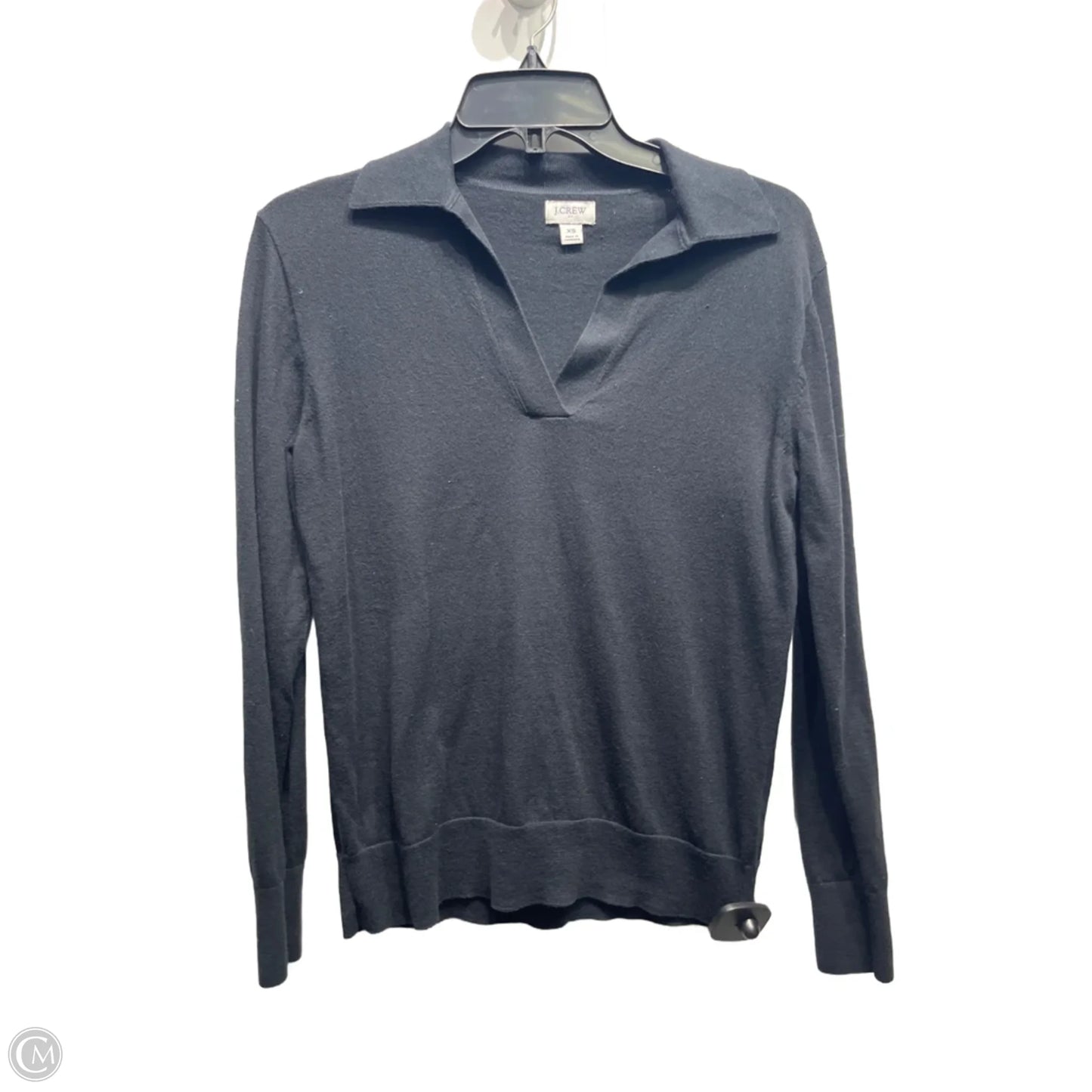 Top Long Sleeve By J. Crew In Black, Size: Xs