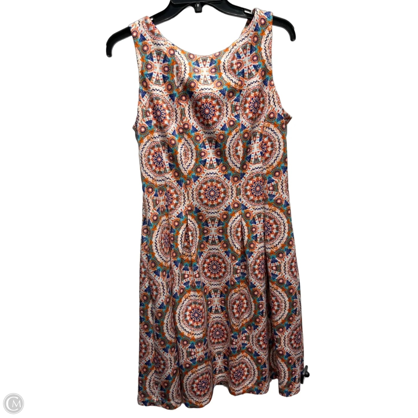 Dress Work By Julian Taylor In Blue & Orange, Size: 12