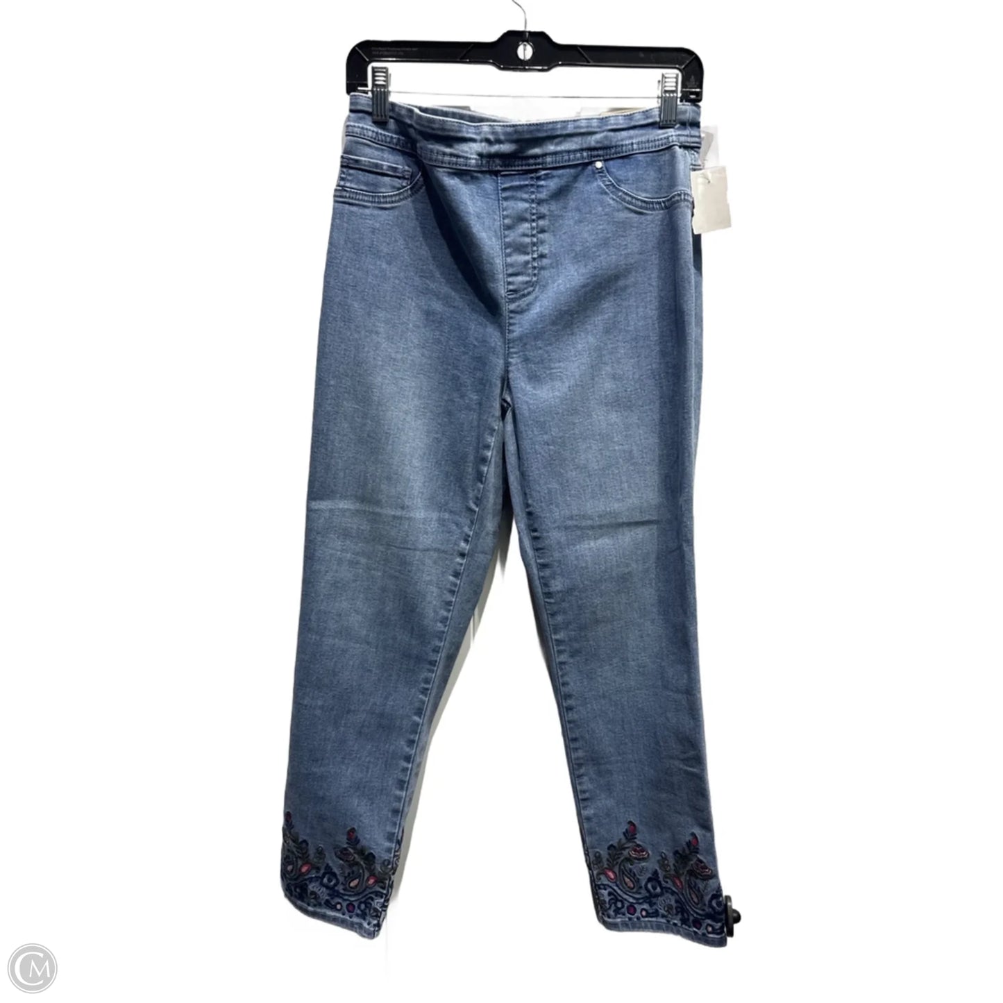 Jeans Skinny By Chicos In Blue Denim, Size: 8