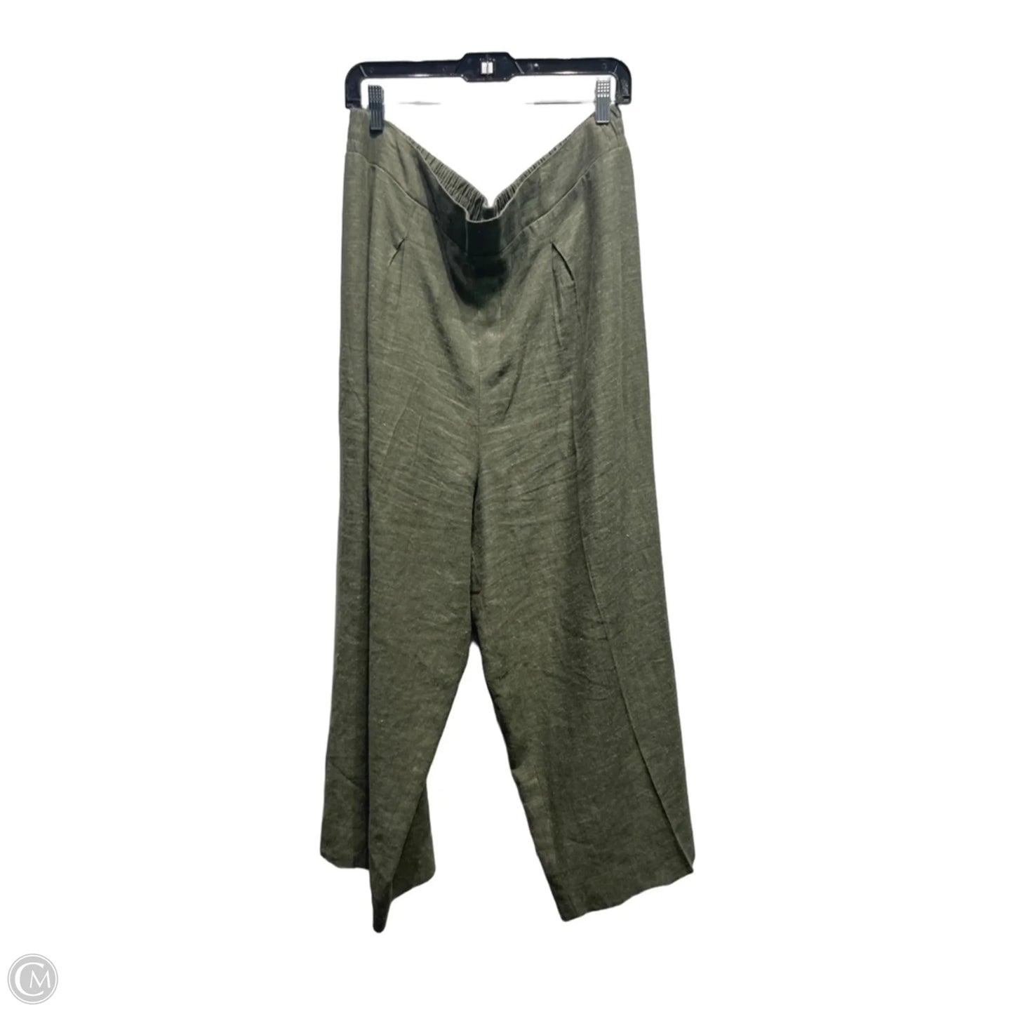 Pants Linen By Ella Moss In Green, Size: Xl
