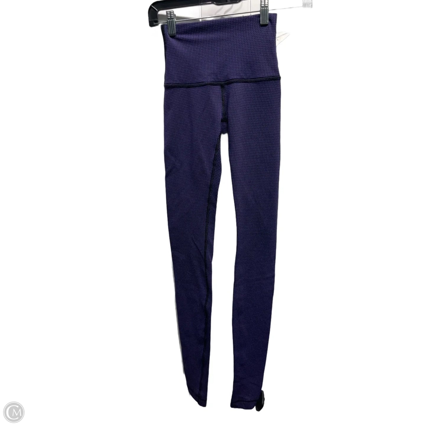Athletic Leggings By Lululemon In Black & Blue, Size: S
