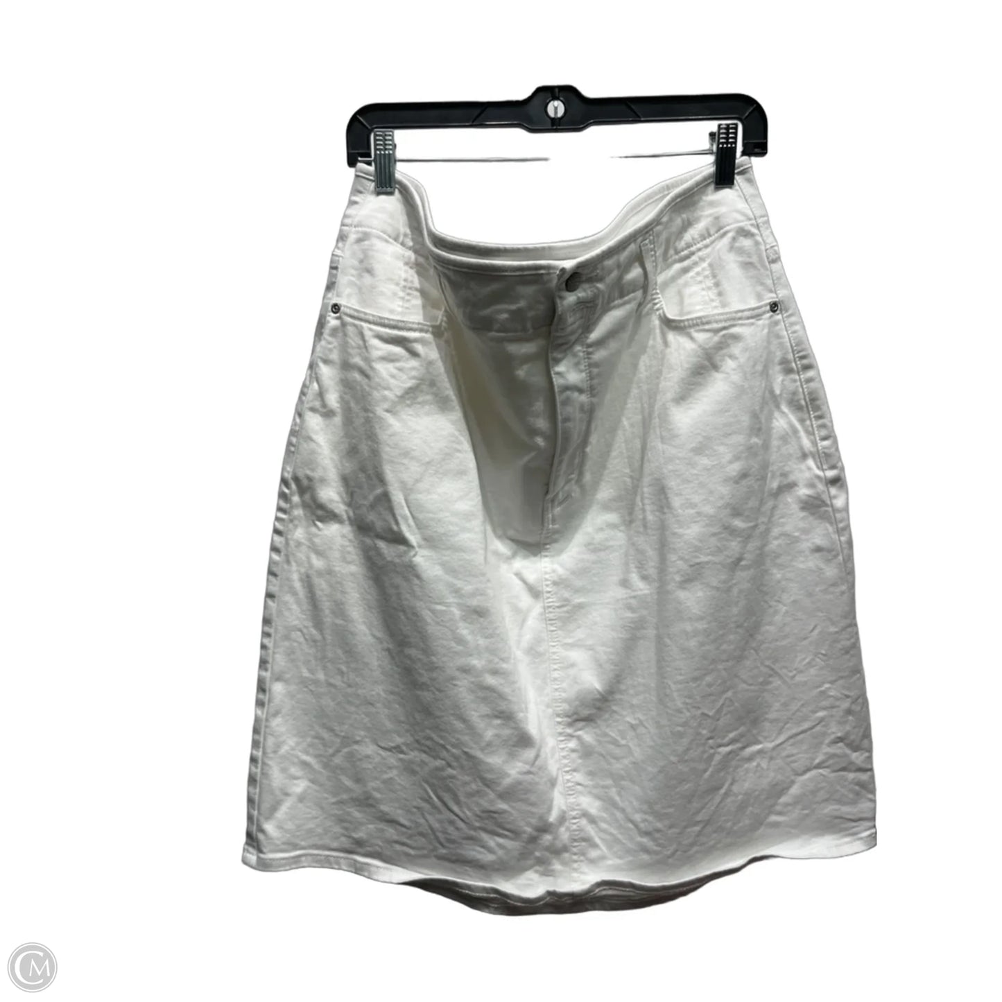 Skirt Mini & Short By Not Your Daughters Jeans In White Denim, Size: 14