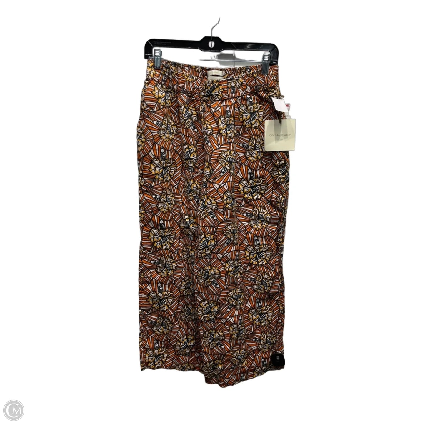 Pants Linen By Cynthia Rowley In Orange & Yellow, Size: M