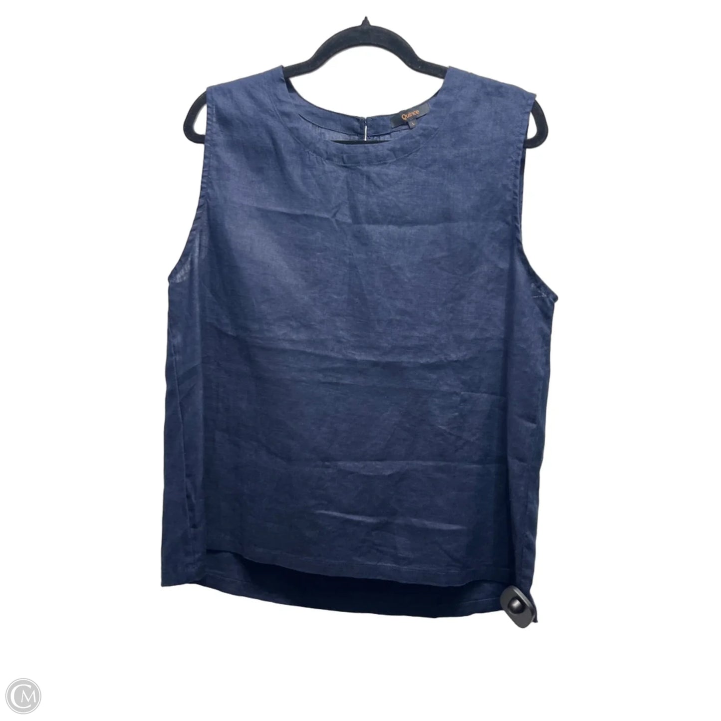 Top Sleeveless By Quince In Navy, Size: L