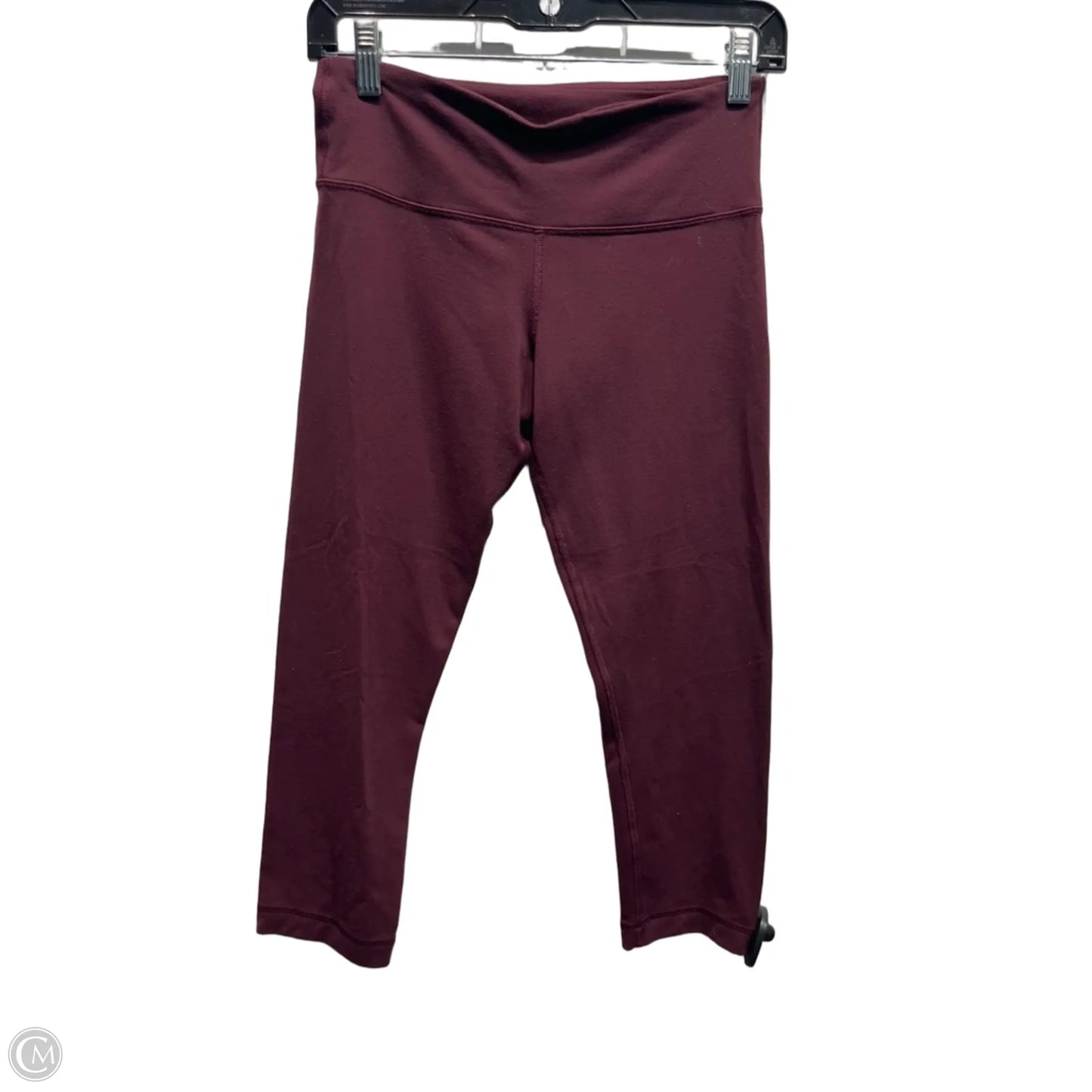 Athletic Leggings Capris By Lululemon In Maroon, Size: 6