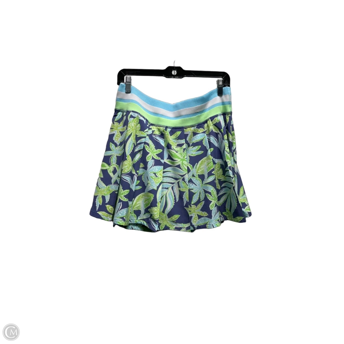 Skort Designer By Lilly Pulitzer In Blue & Green, Size: L