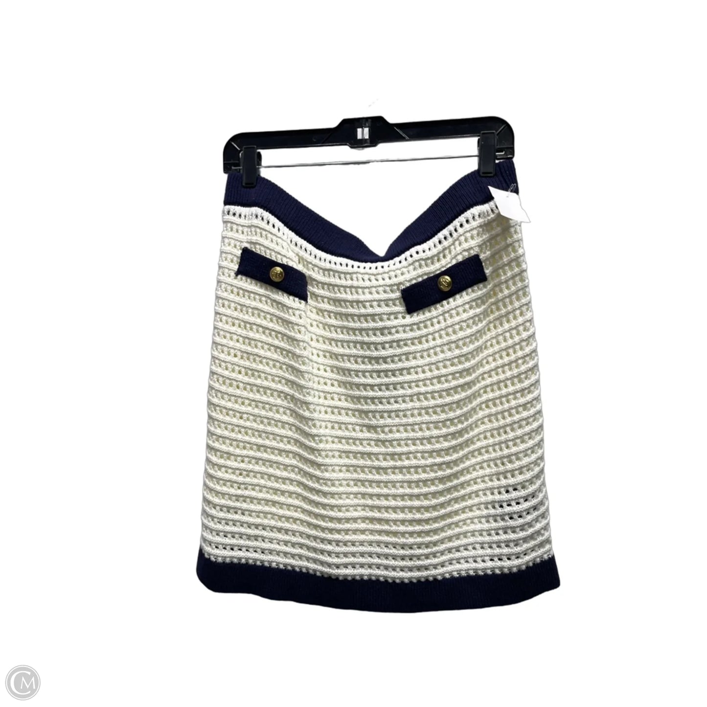 Skirt Mini & Short By Steve Madden In Blue & White, Size: Xl